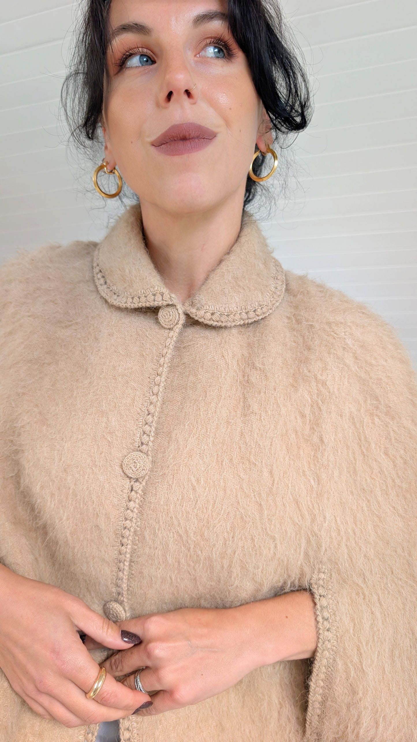 Cape laine alpaca Pérou taille unique