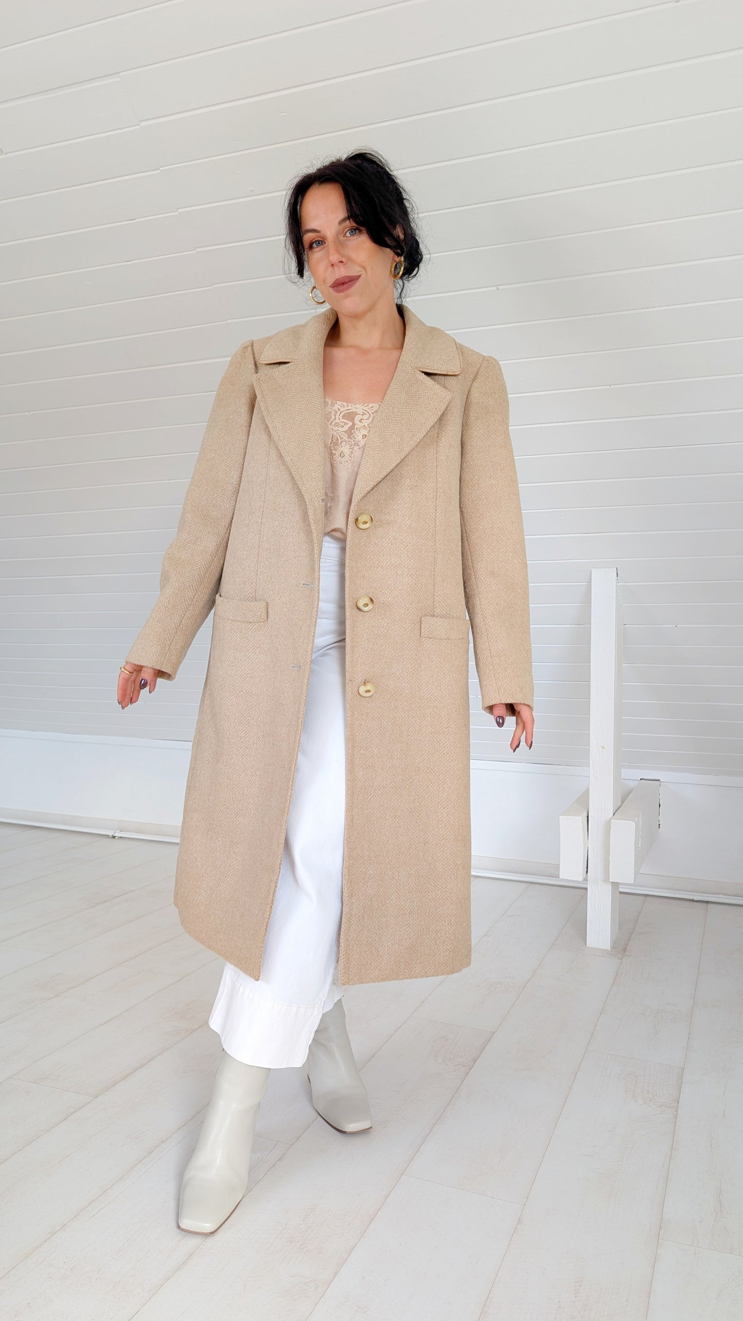 Manteau laine lama 100% T38-40