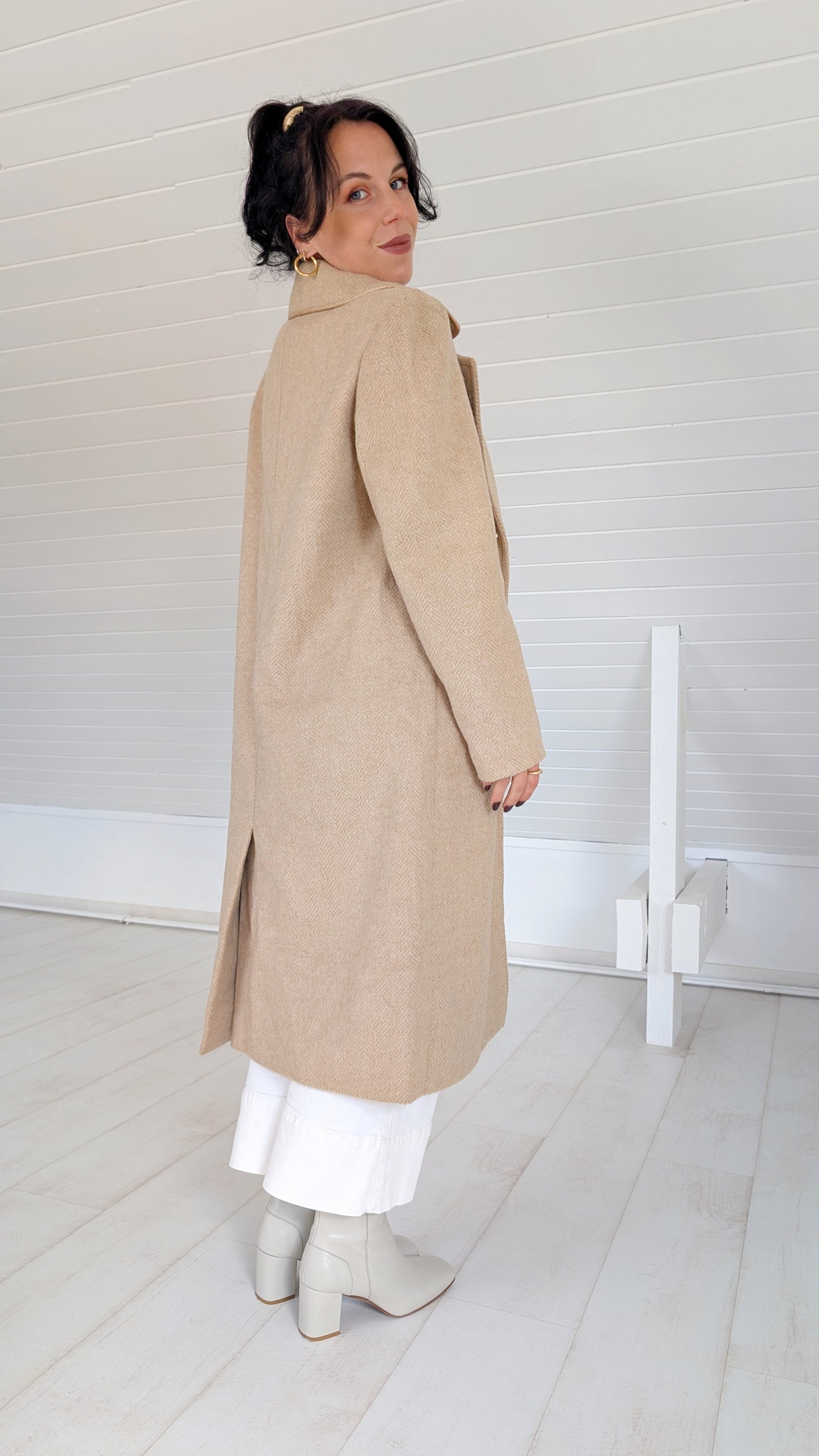 Manteau laine lama 100% T38-40