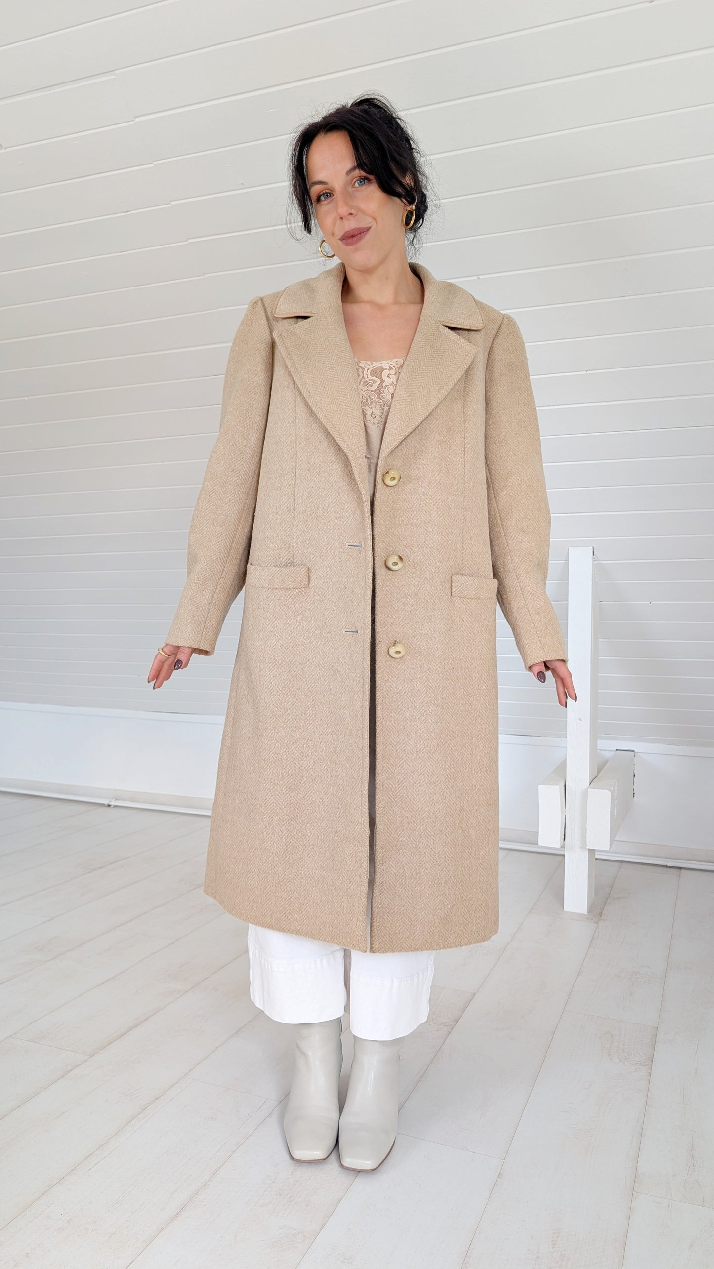 Manteau laine lama 100% T38-40