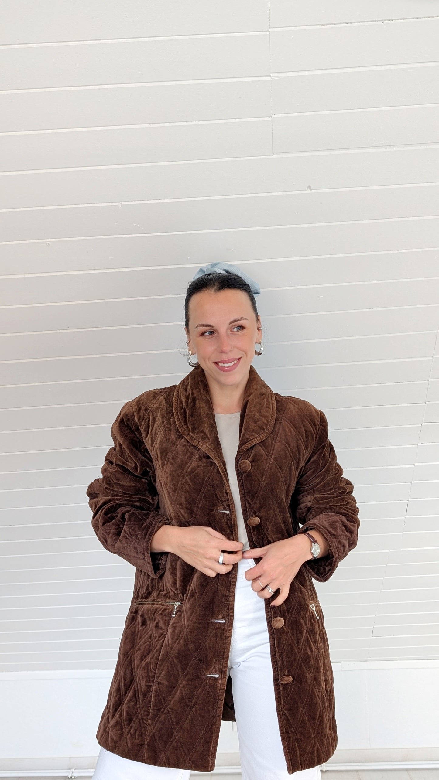 Veste matelassée velours de coton T42