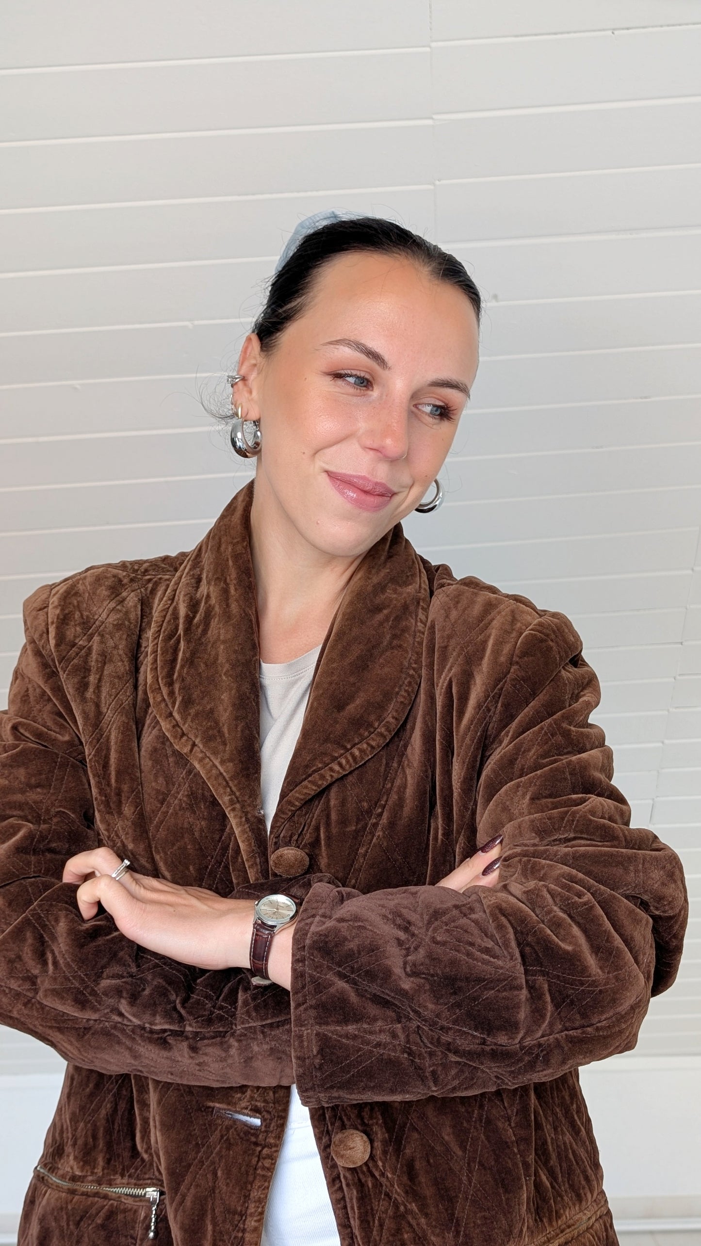 Veste matelassée velours de coton T42