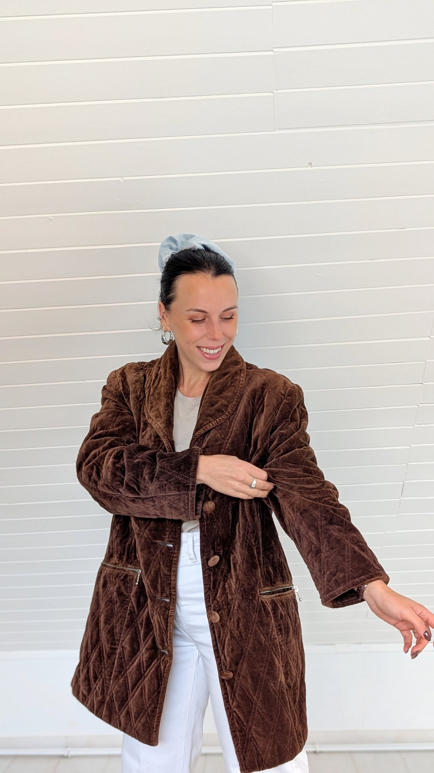 Veste matelassée velours de coton T42