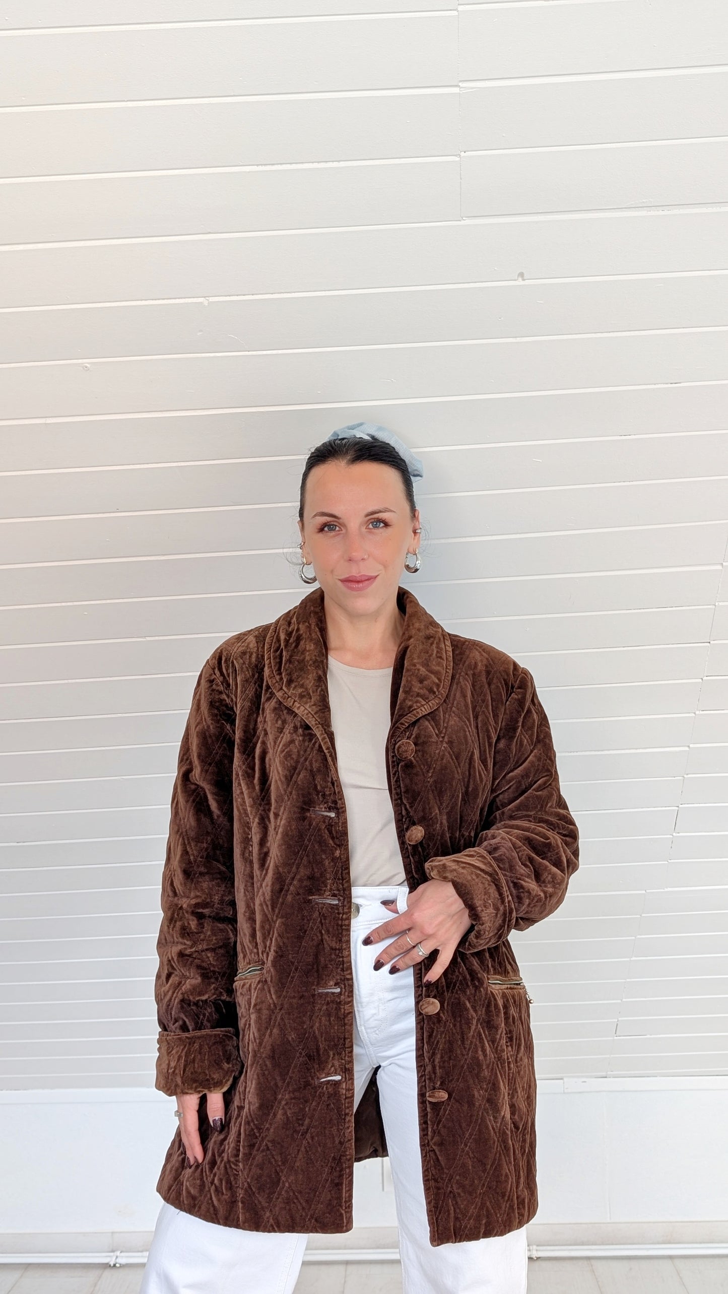 Veste matelassée velours de coton T42