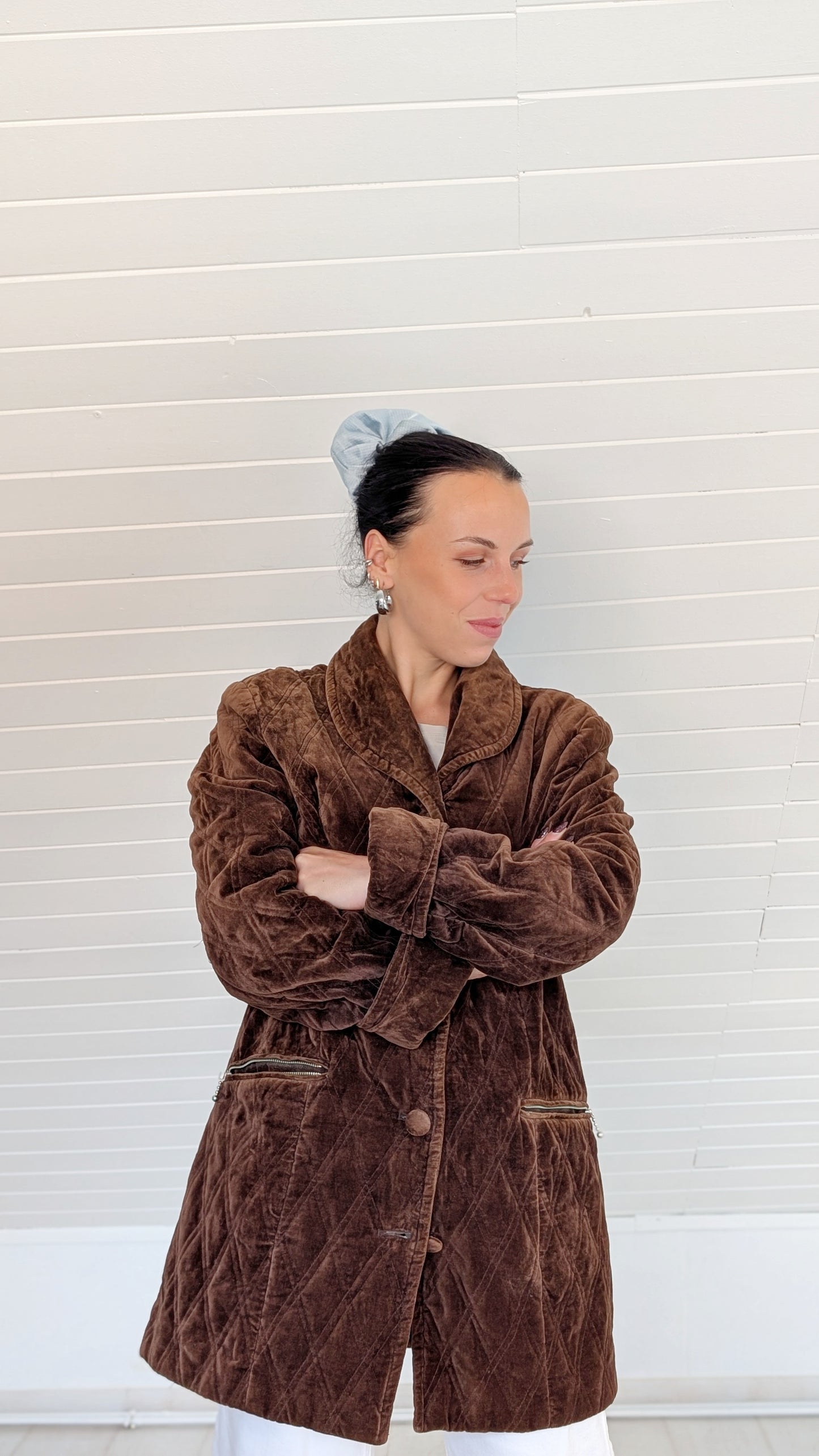 Veste matelassée velours de coton T42