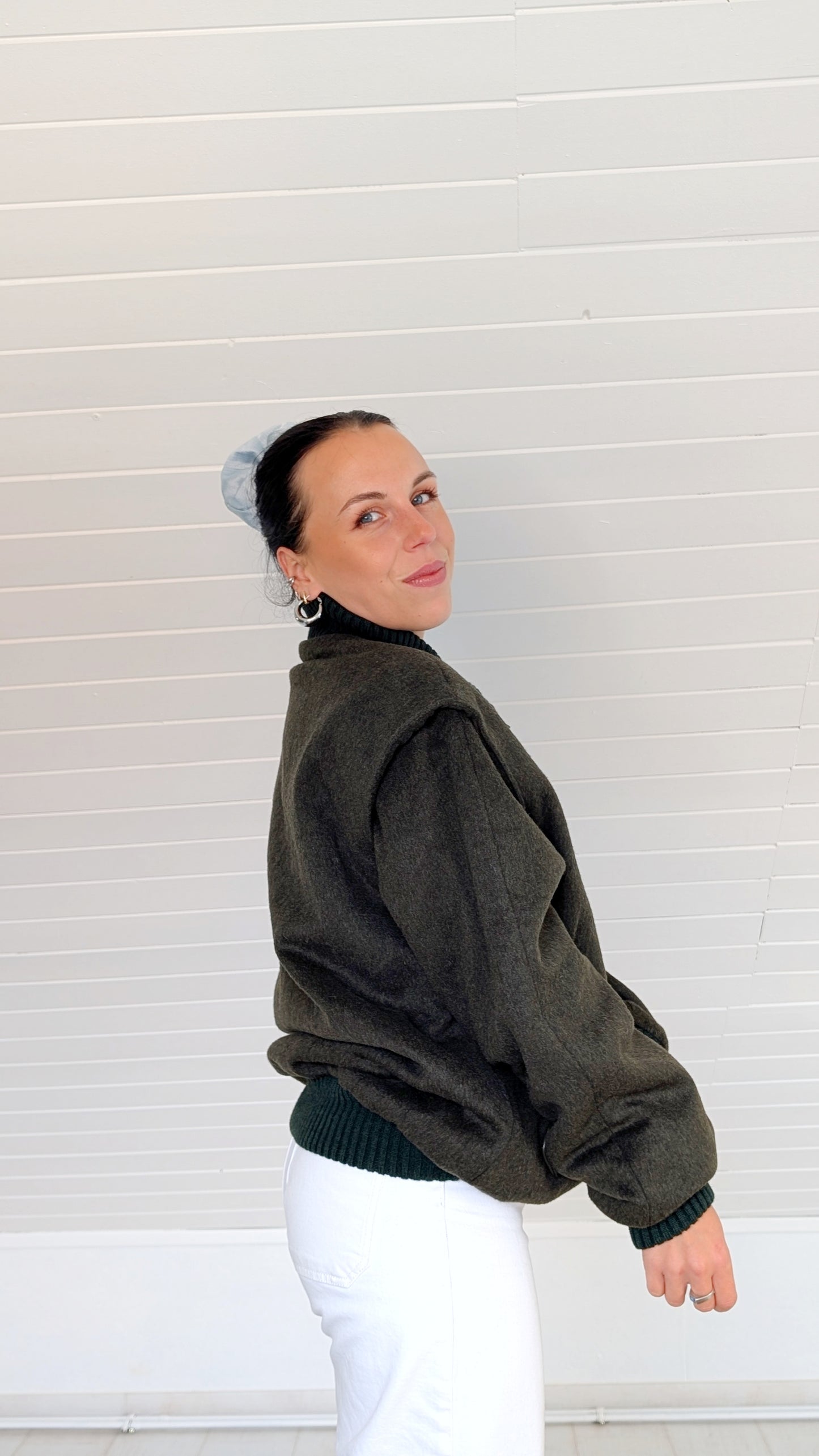 Veste bombers laine 80s T42