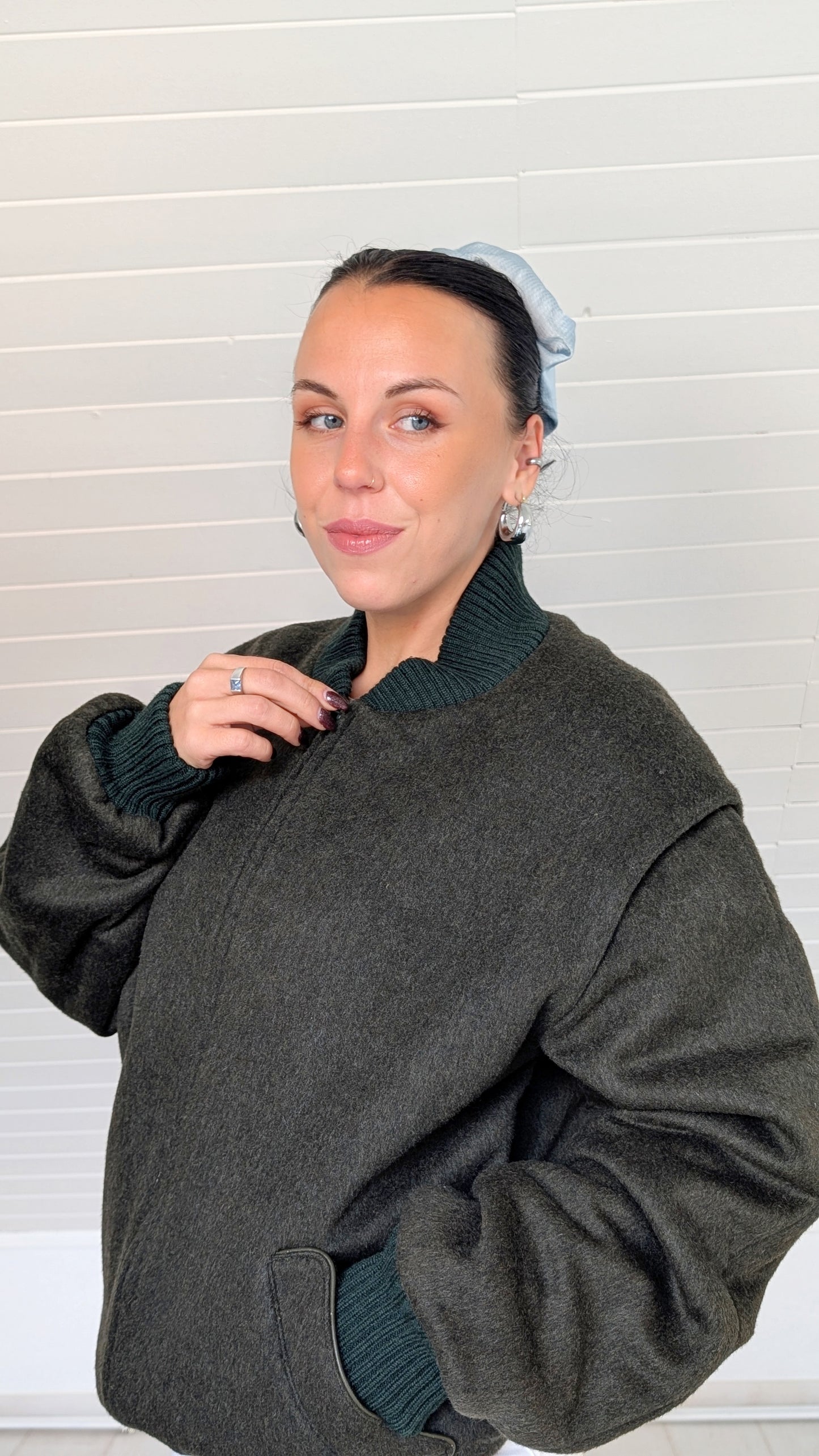 Veste bombers laine 80s T42