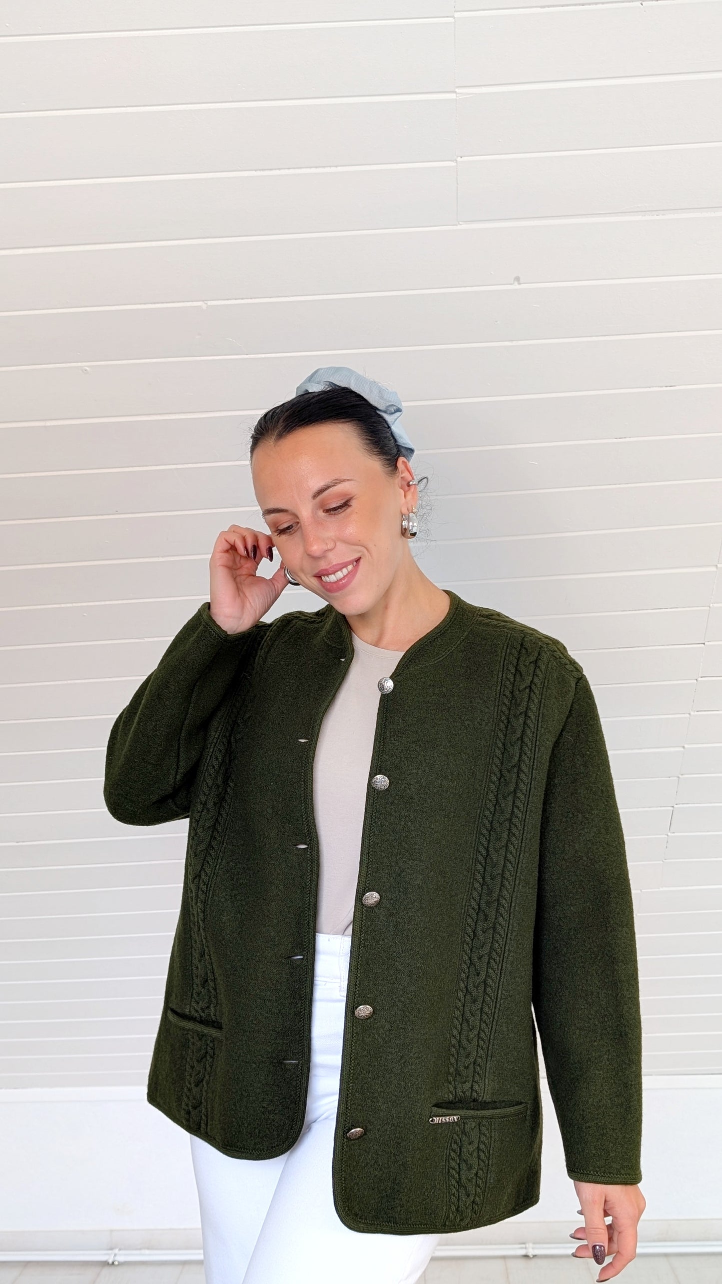 Veste/cardigan autrichien pure laine T40-42