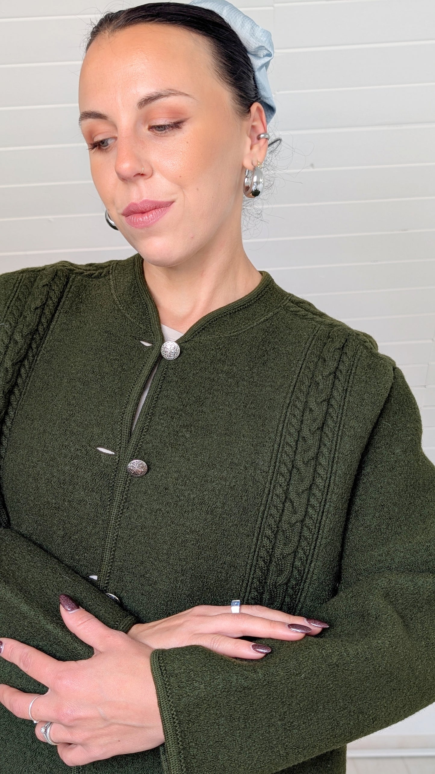 Veste/cardigan autrichien pure laine T40-42