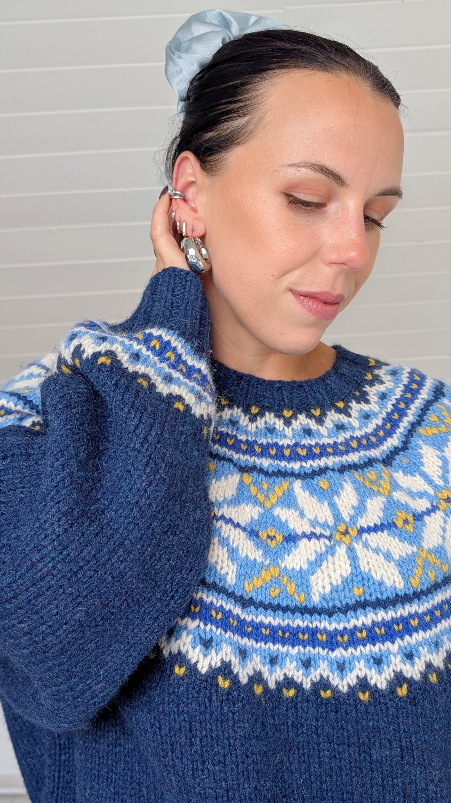 Pull islandais pure laine jusqu'à un 44
