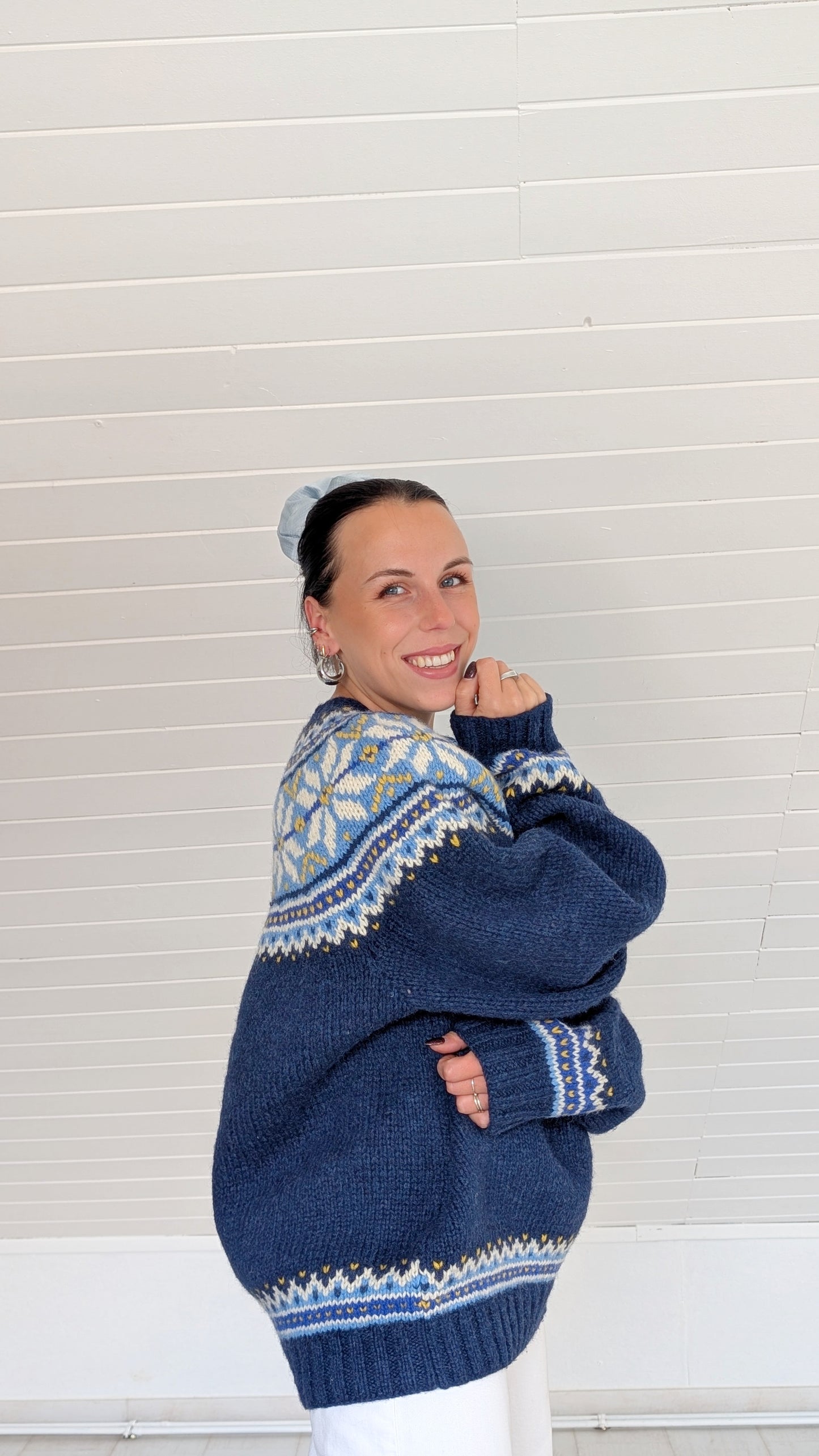 Pull islandais pure laine jusqu'à un 44