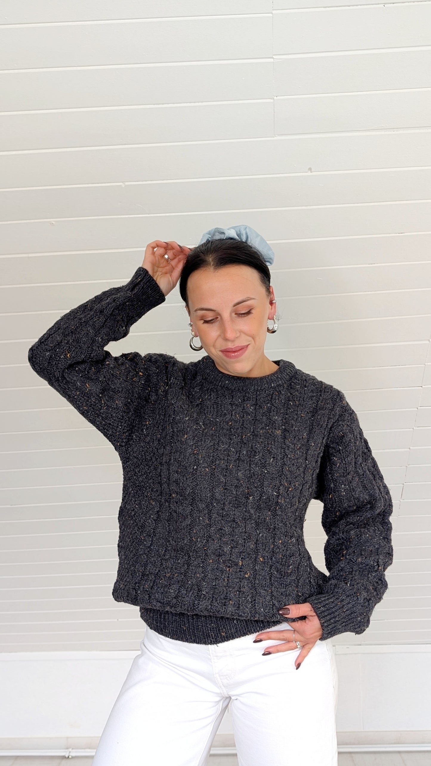 Pull irlandais pure laine T36