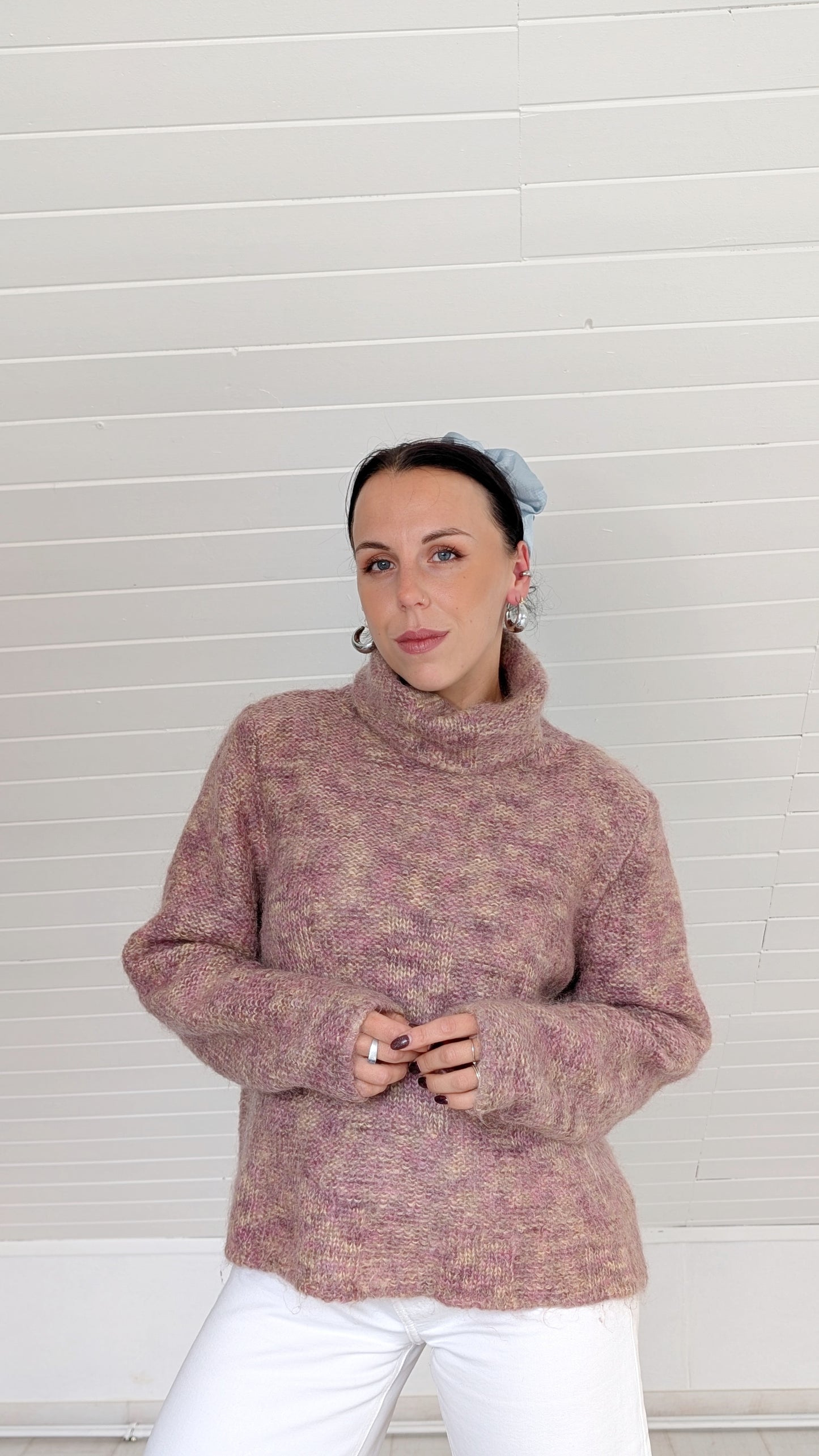 Pull laine et mohair T38-40