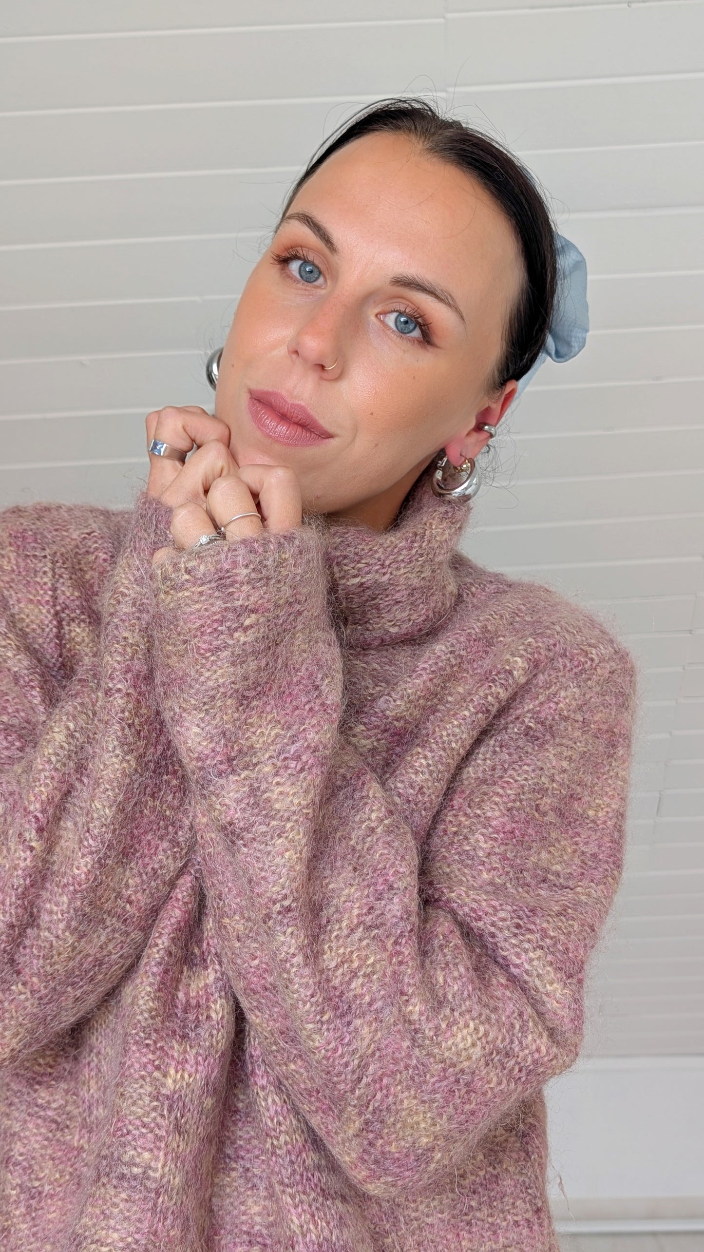 Pull laine et mohair T38-40