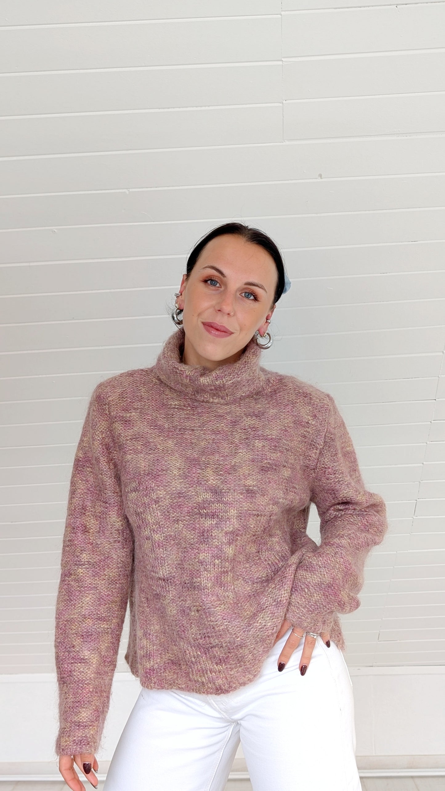 Pull laine et mohair T38-40