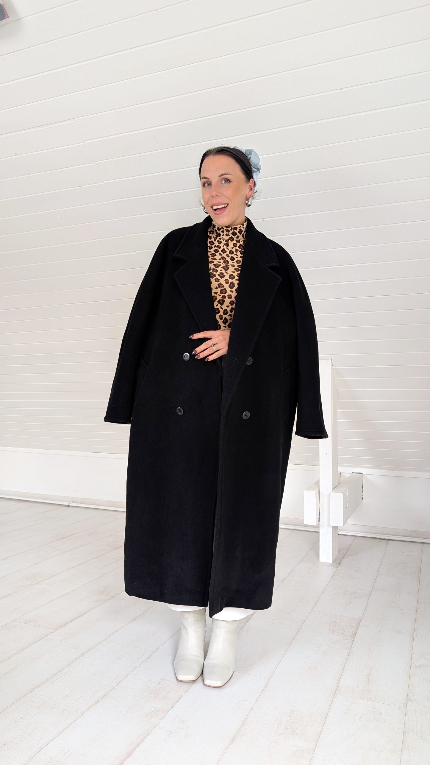 Manteau laine 80s jusqu'à un 42