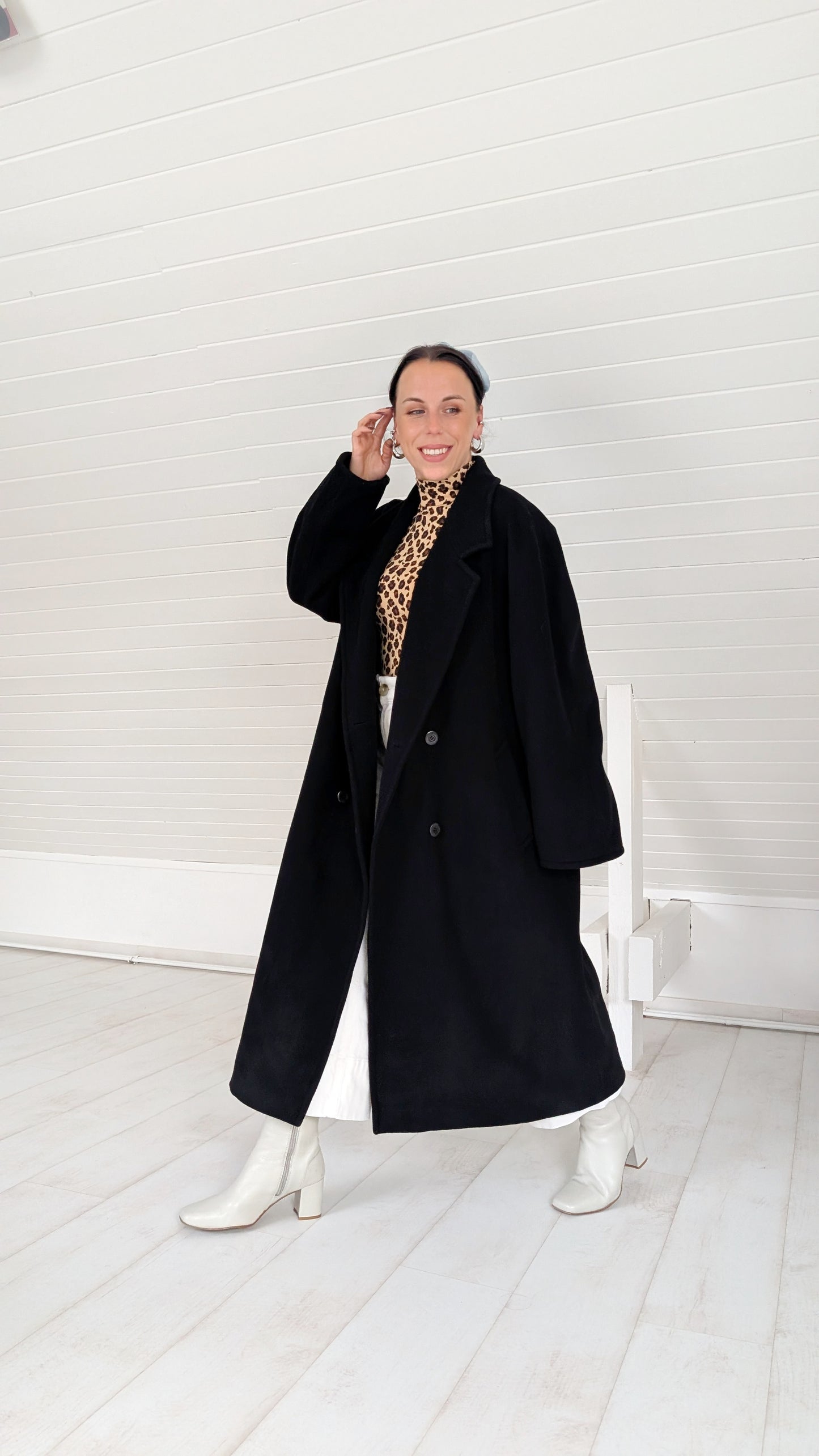 Manteau laine 80s jusqu'à un 42