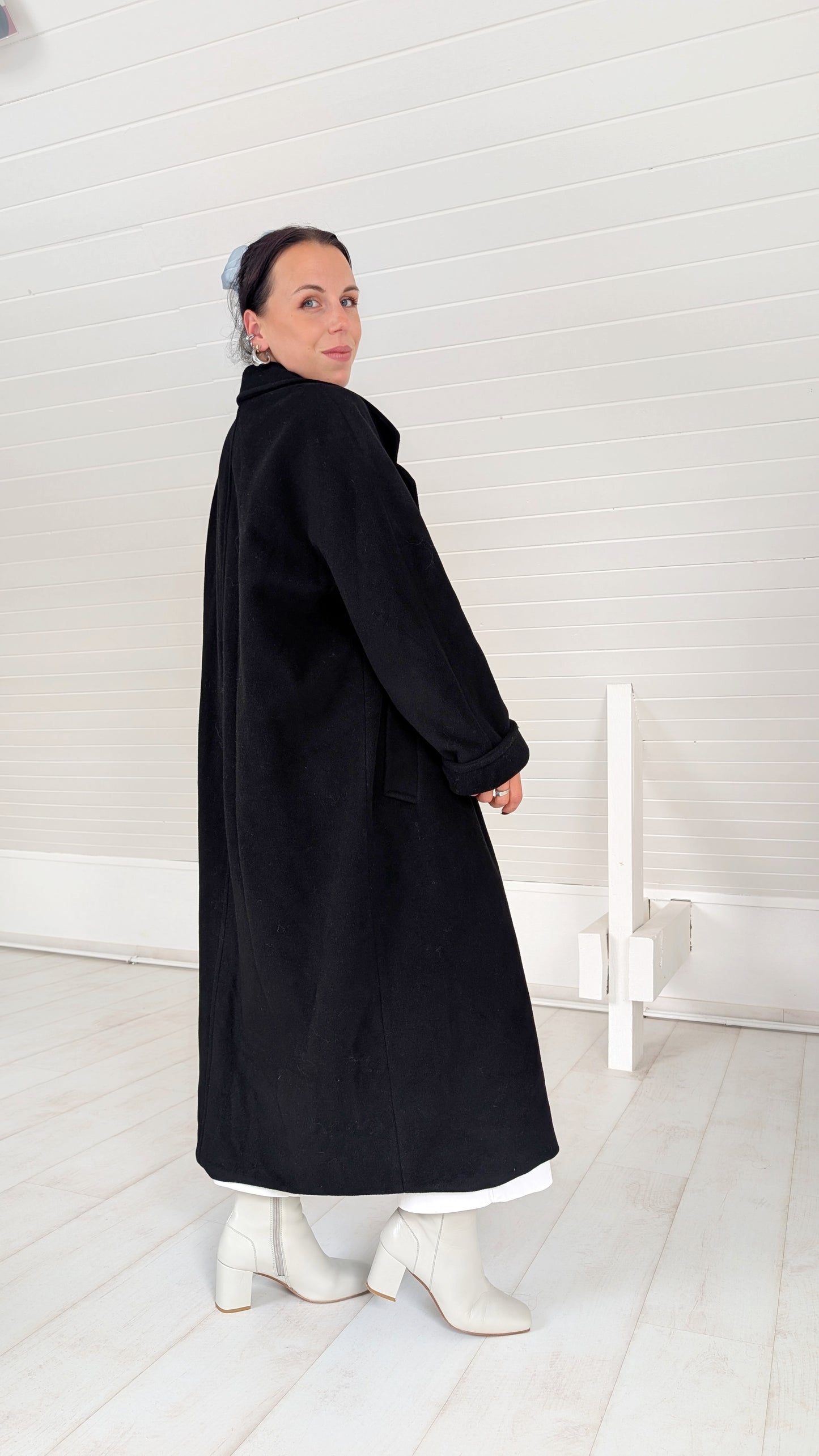 Manteau laine 80s jusqu'à un 42