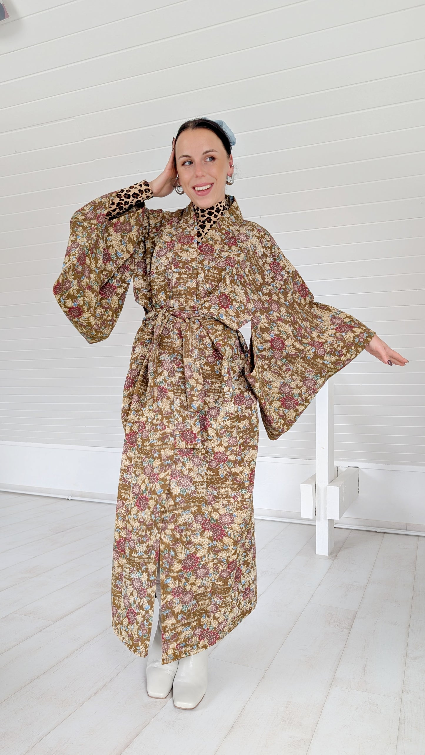 Kimono laine taille unique