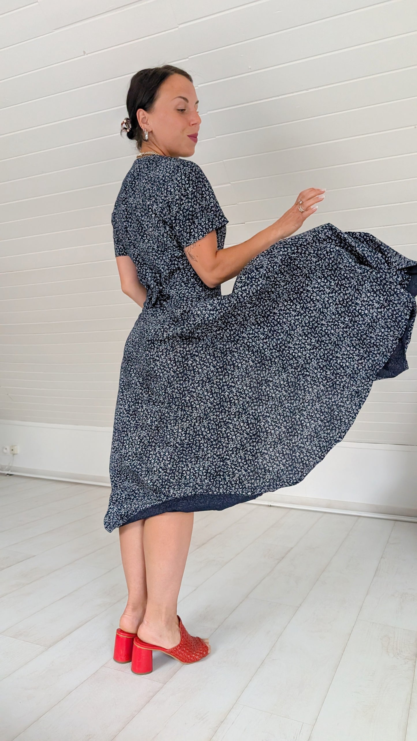 Robe 90s viscose T38