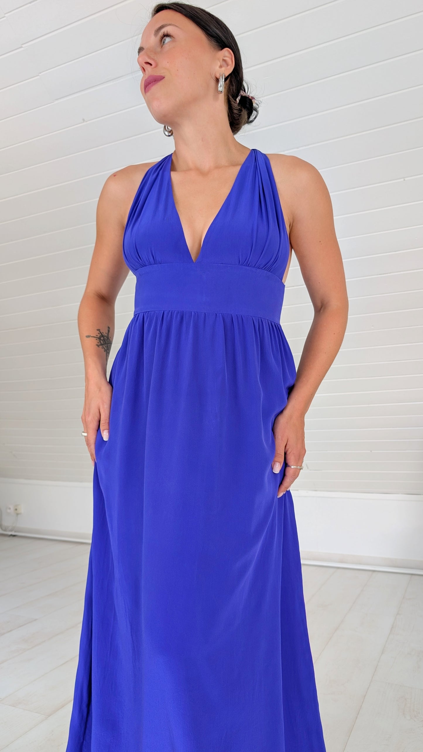 Robe longue soie T36-38