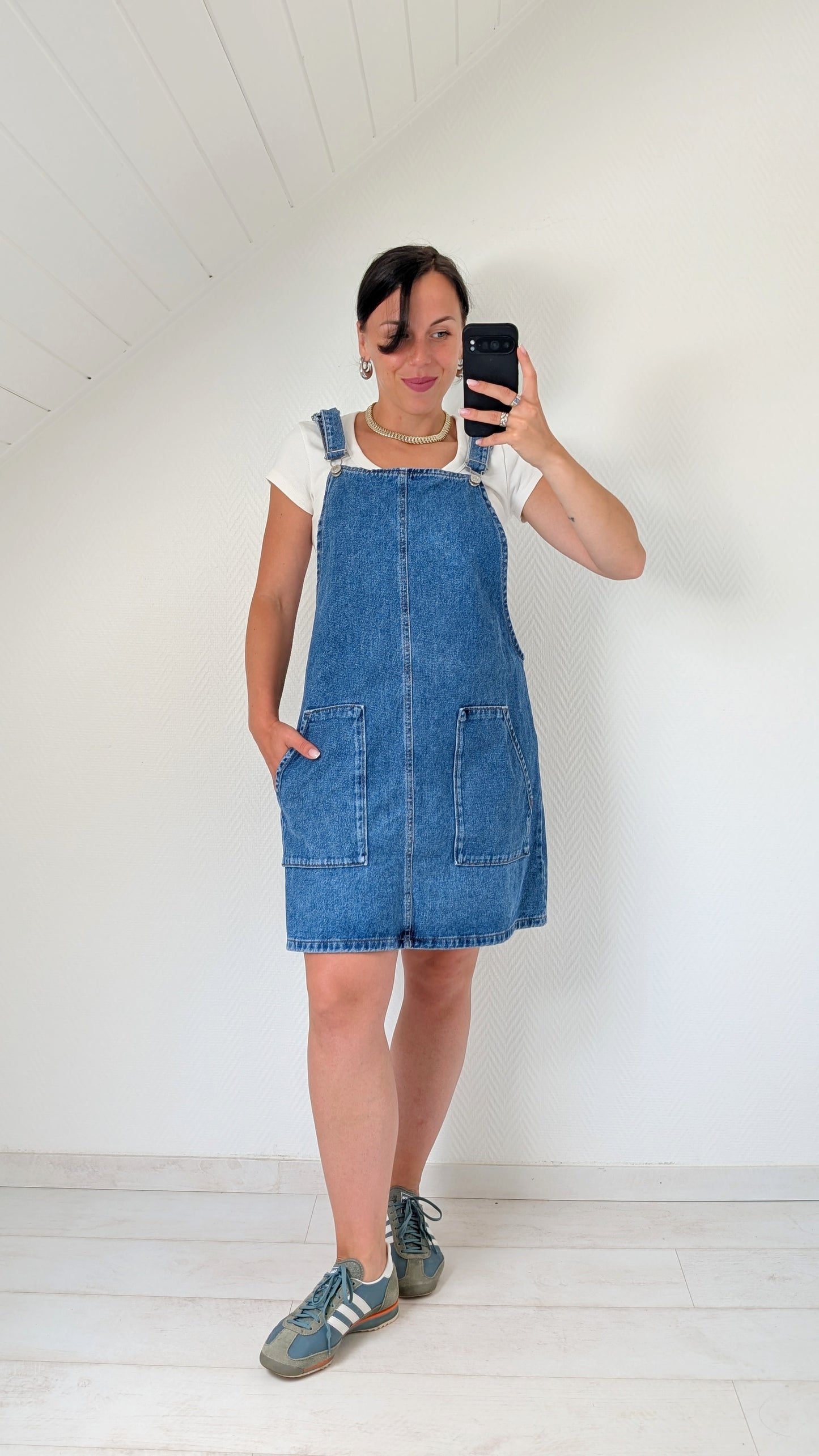 Salopette robe denim 90s T40