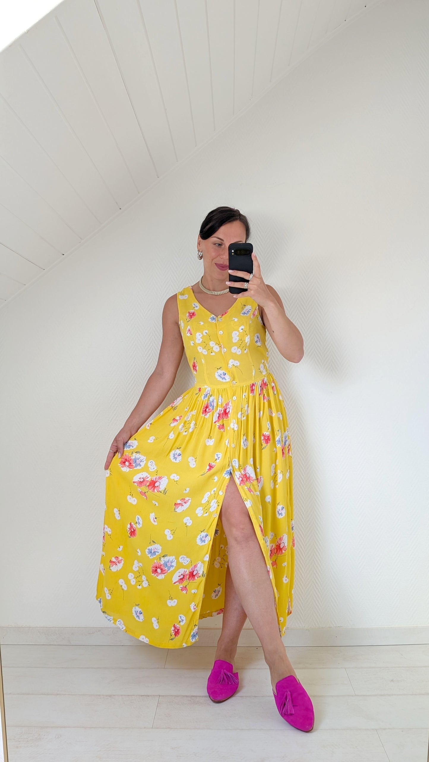 Robe fleurie viscose T36-38