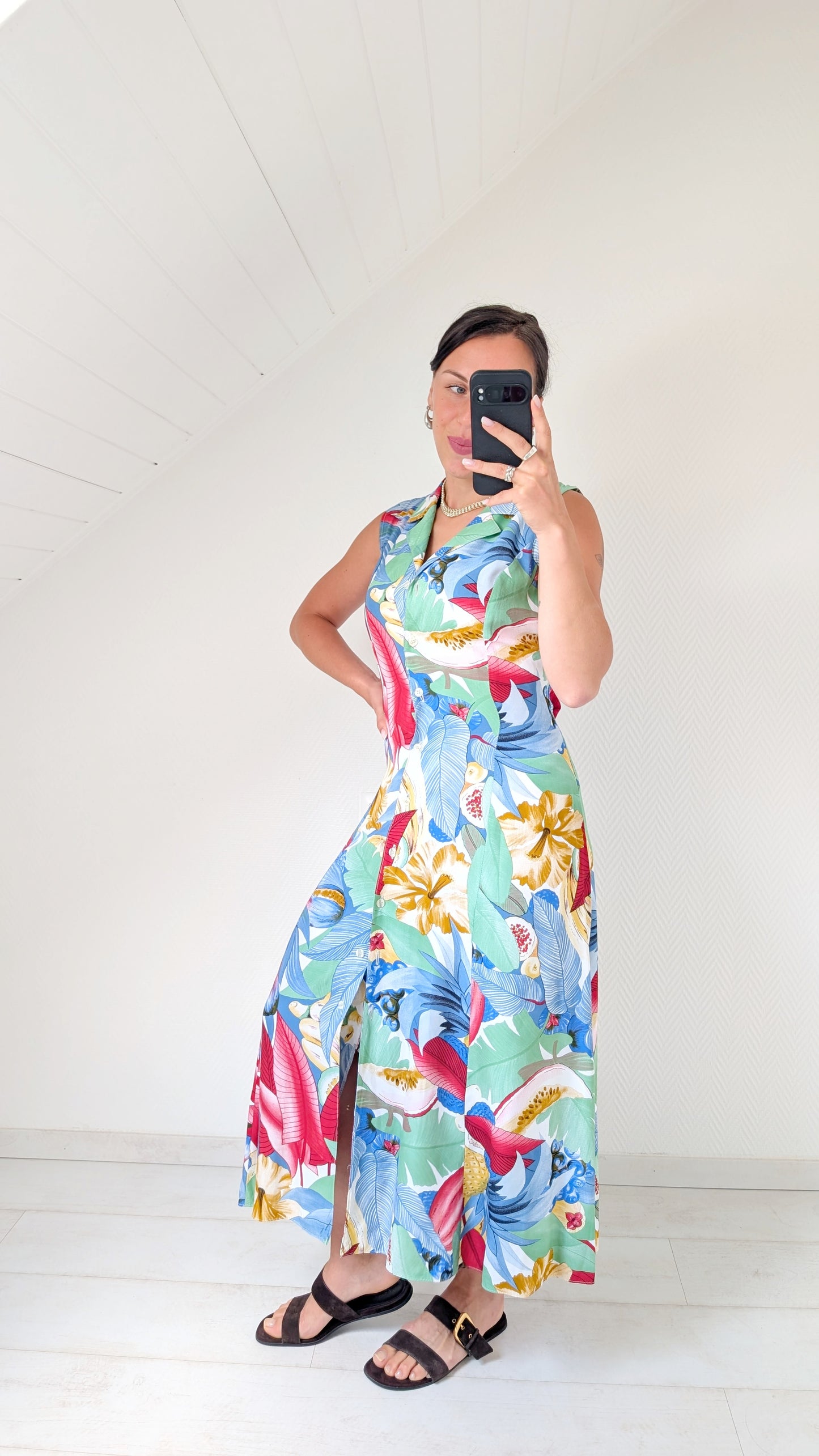 Robe 90s viscose T38