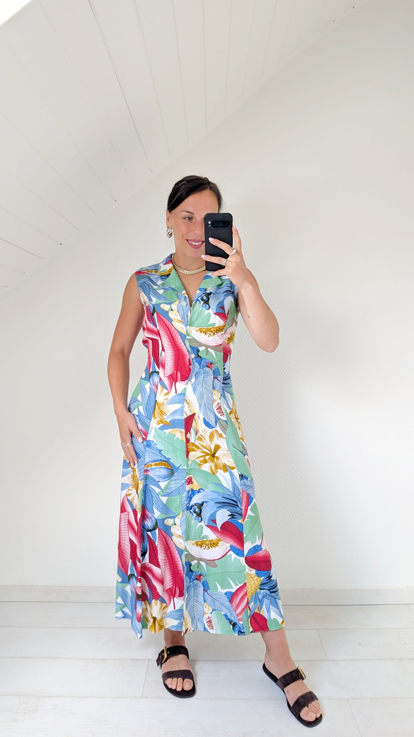 Robe 90s viscose T38