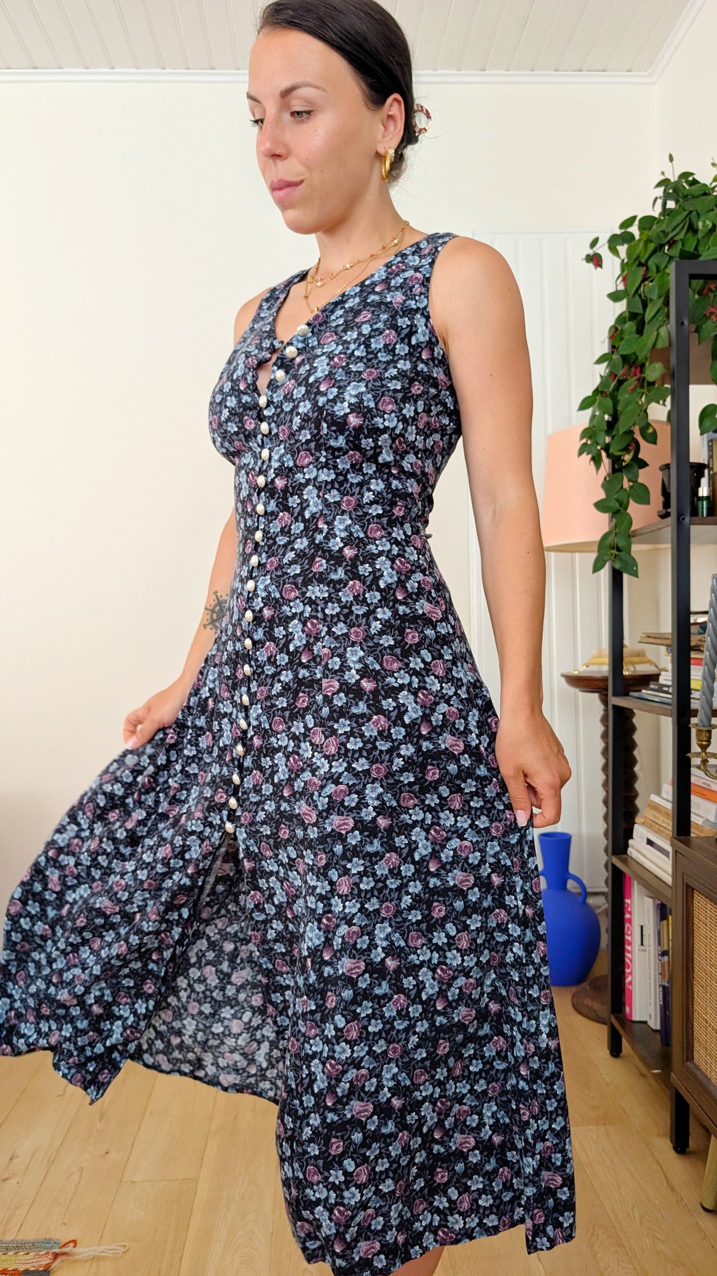 Robe 90s viscose T36