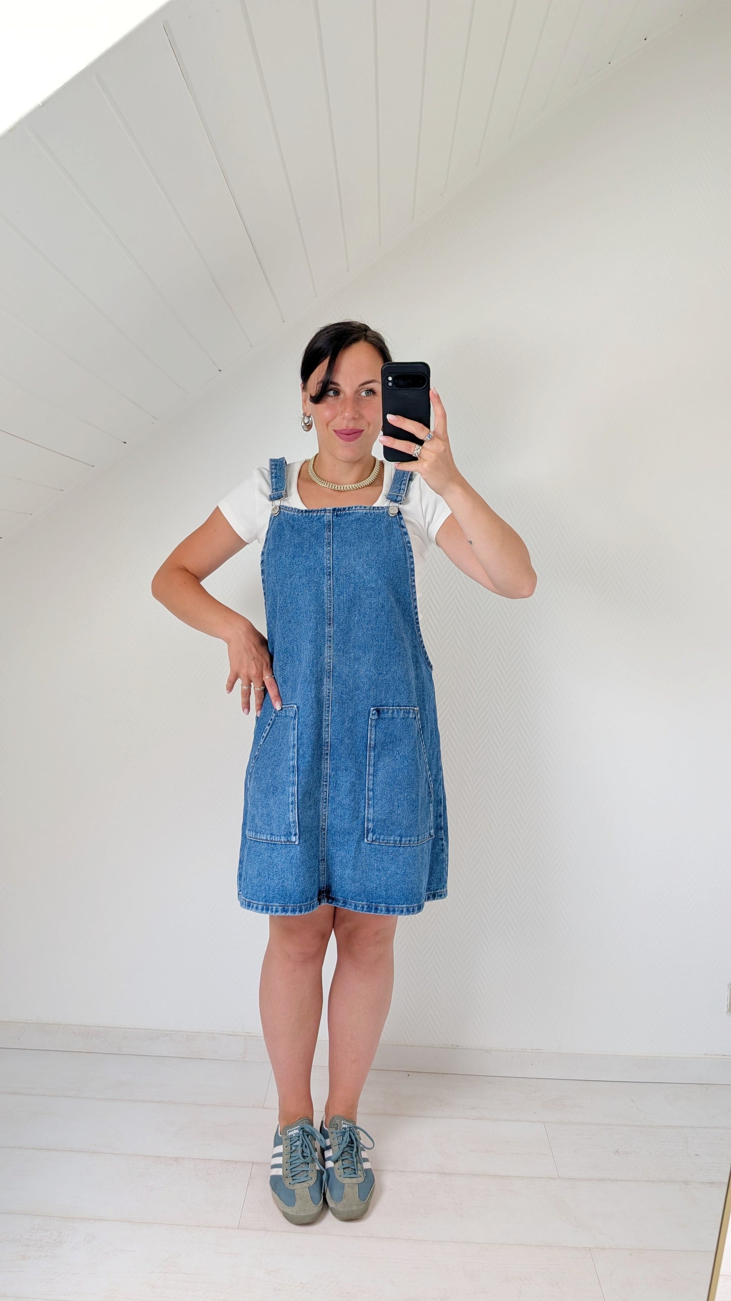 Salopette robe denim 90s T40