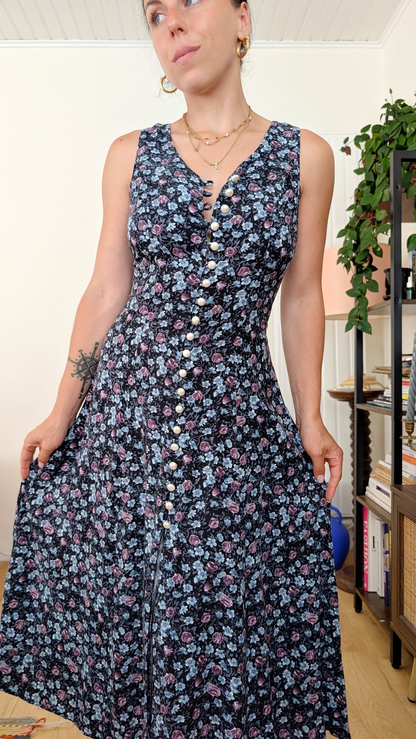 Robe 90s viscose T36