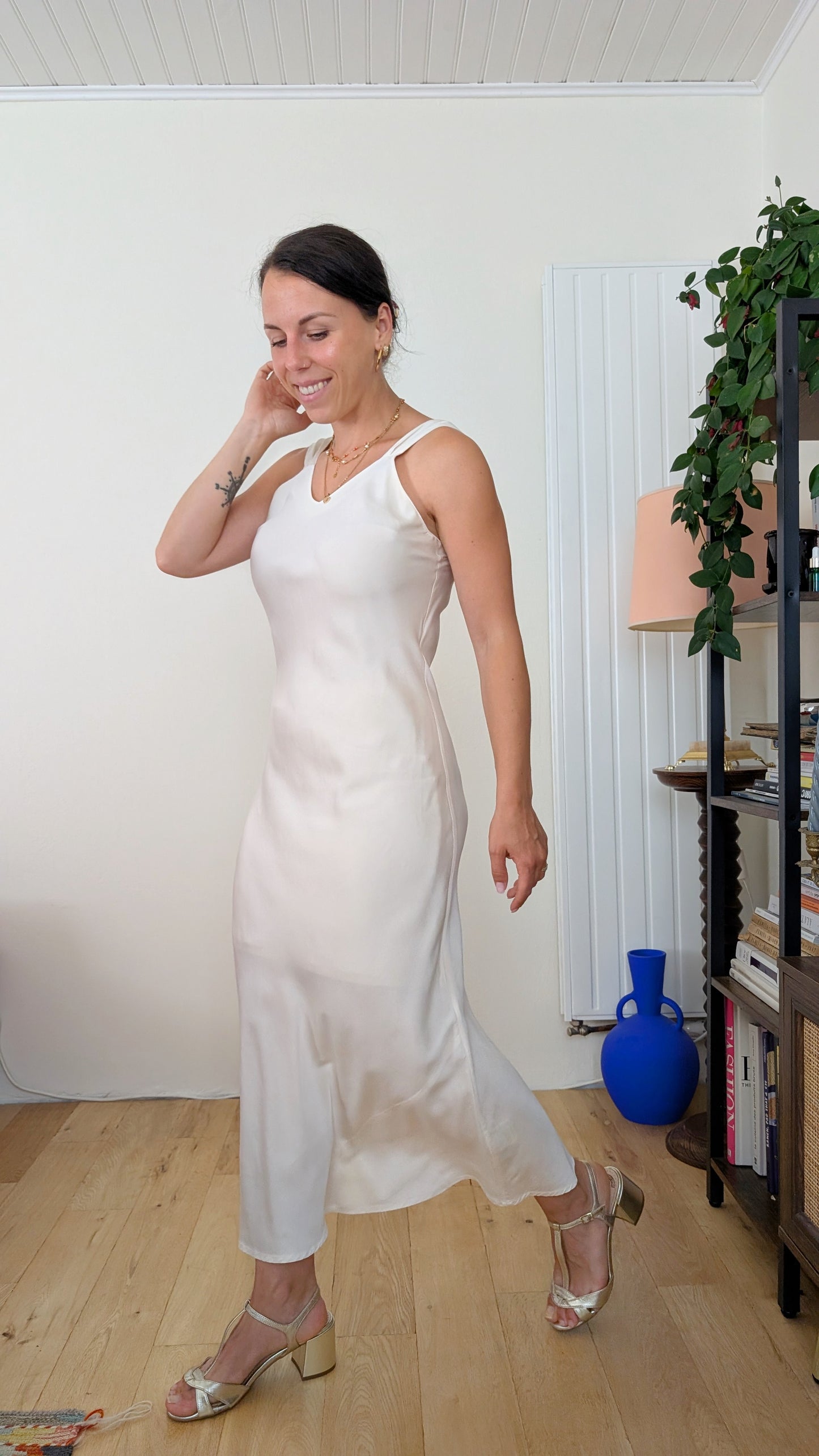Robe soie 1980 T36
