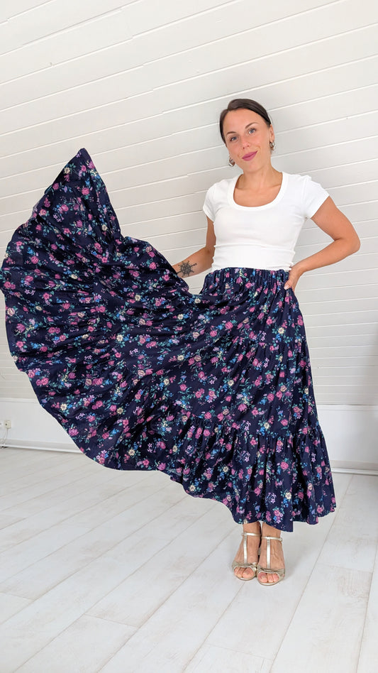 Superbe jupe maxi coton T42