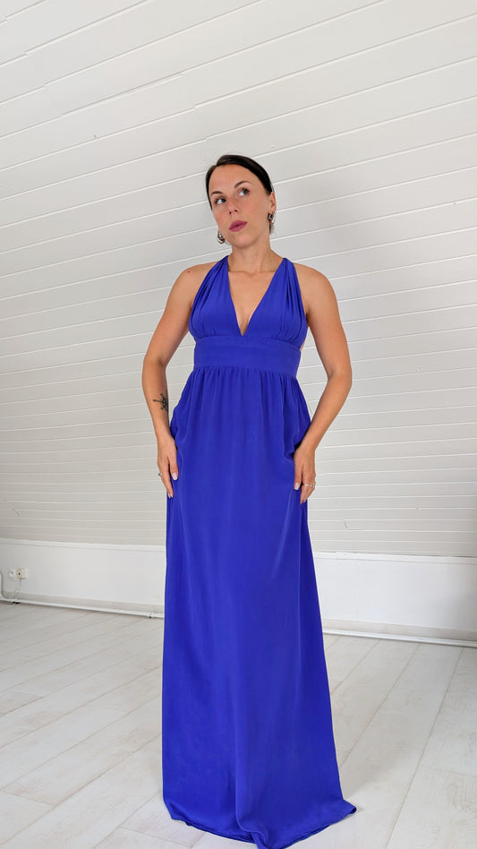 Robe longue soie T36-38