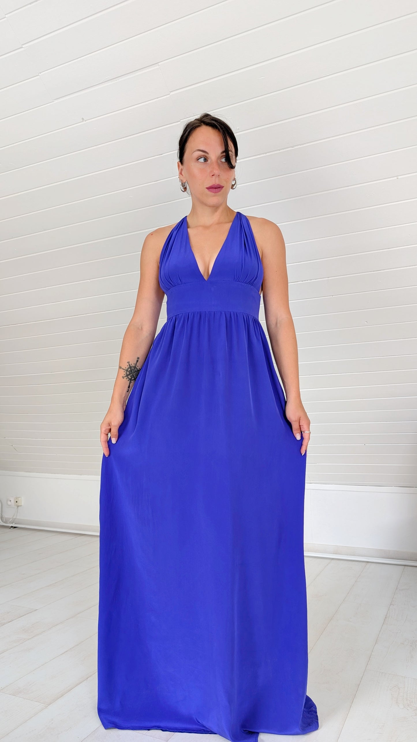 Robe longue soie T36-38