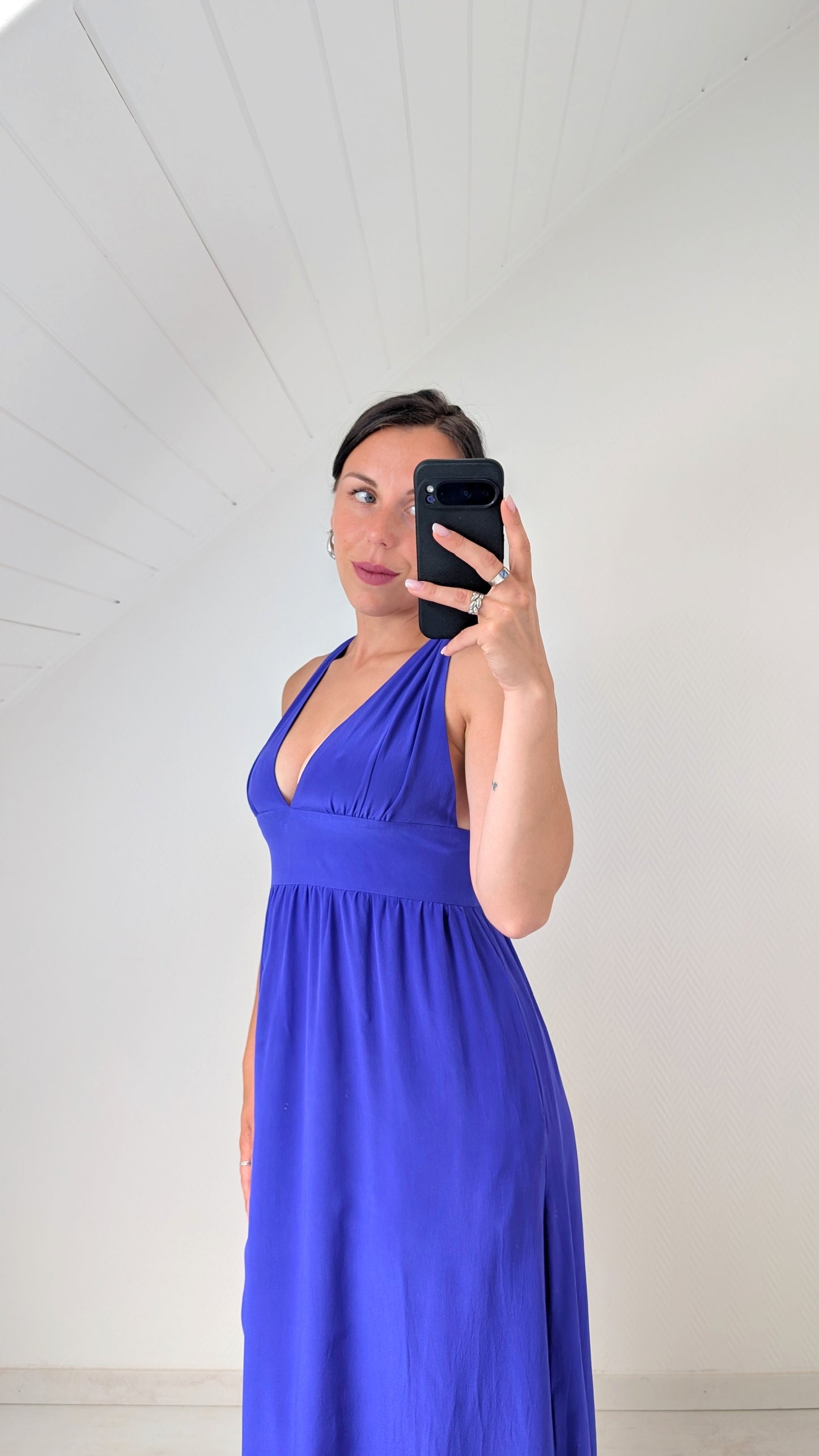 Robe longue soie T36-38