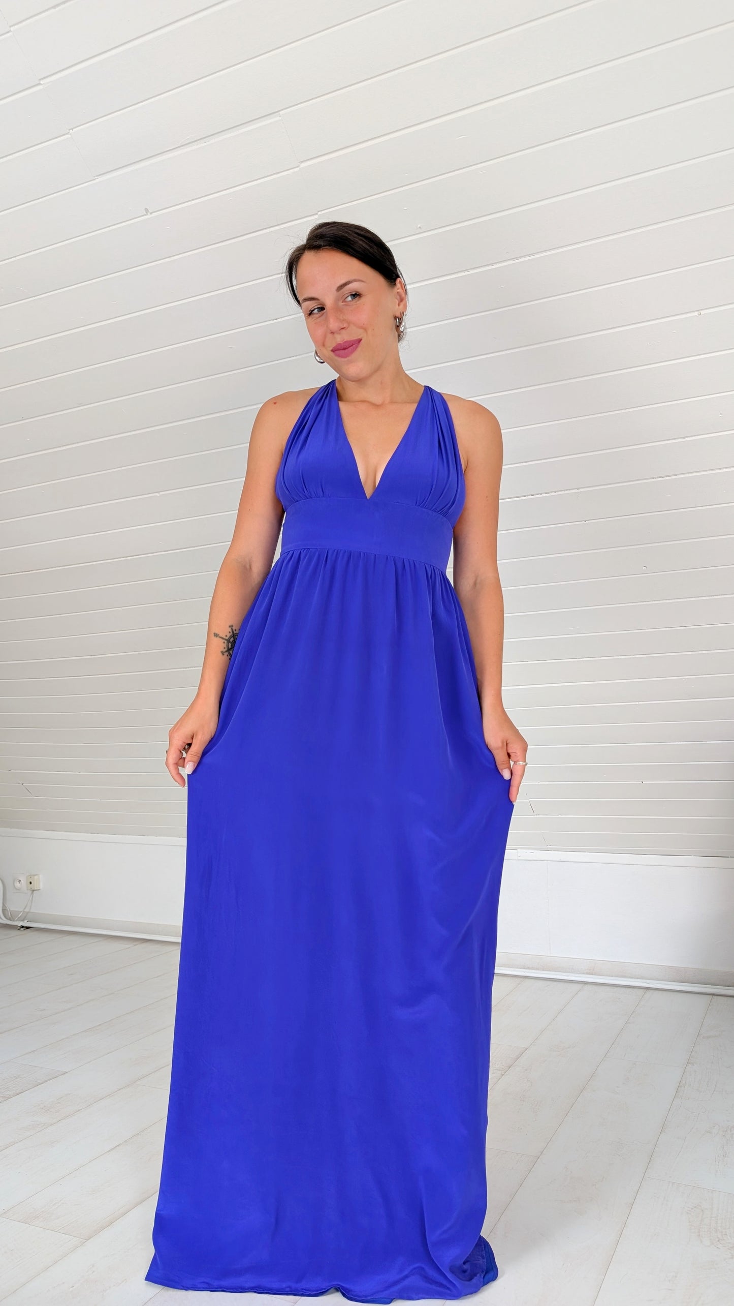 Robe longue soie T36-38