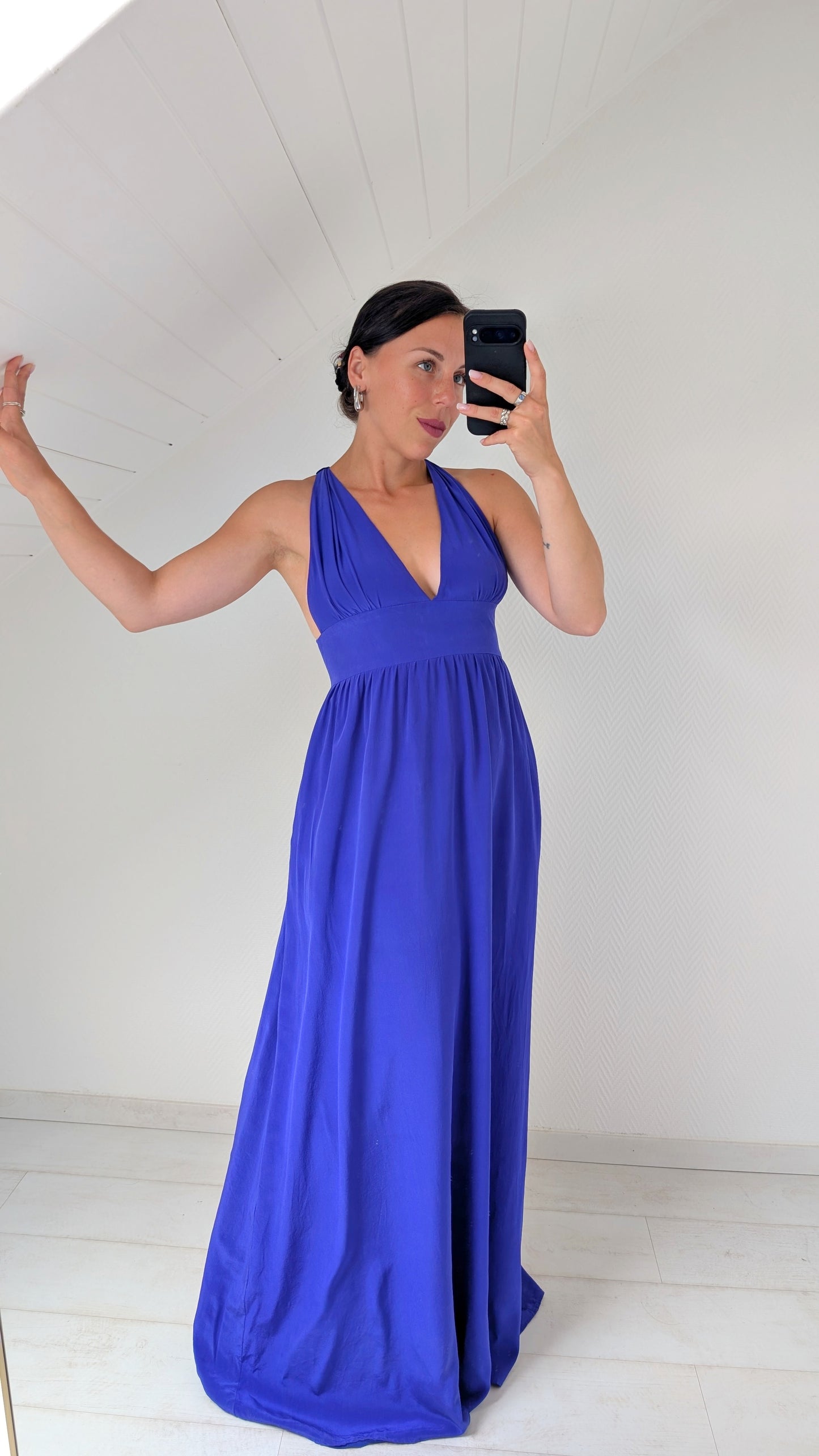 Robe longue soie T36-38