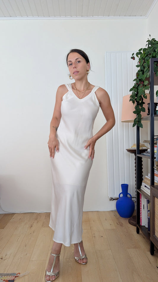 Robe soie 1980 T36