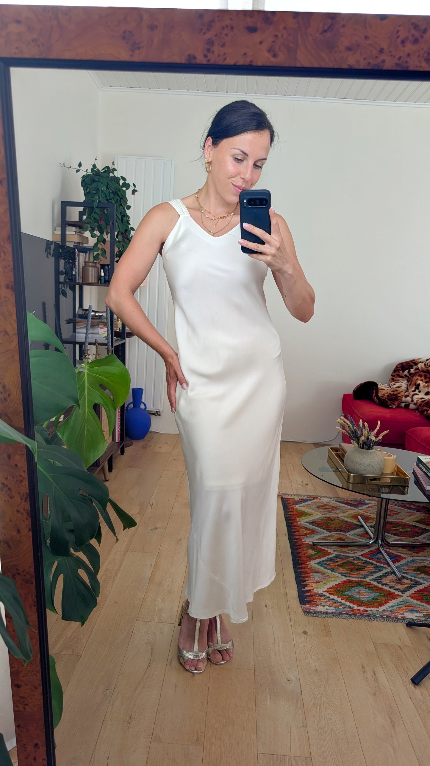 Robe soie 1980 T36