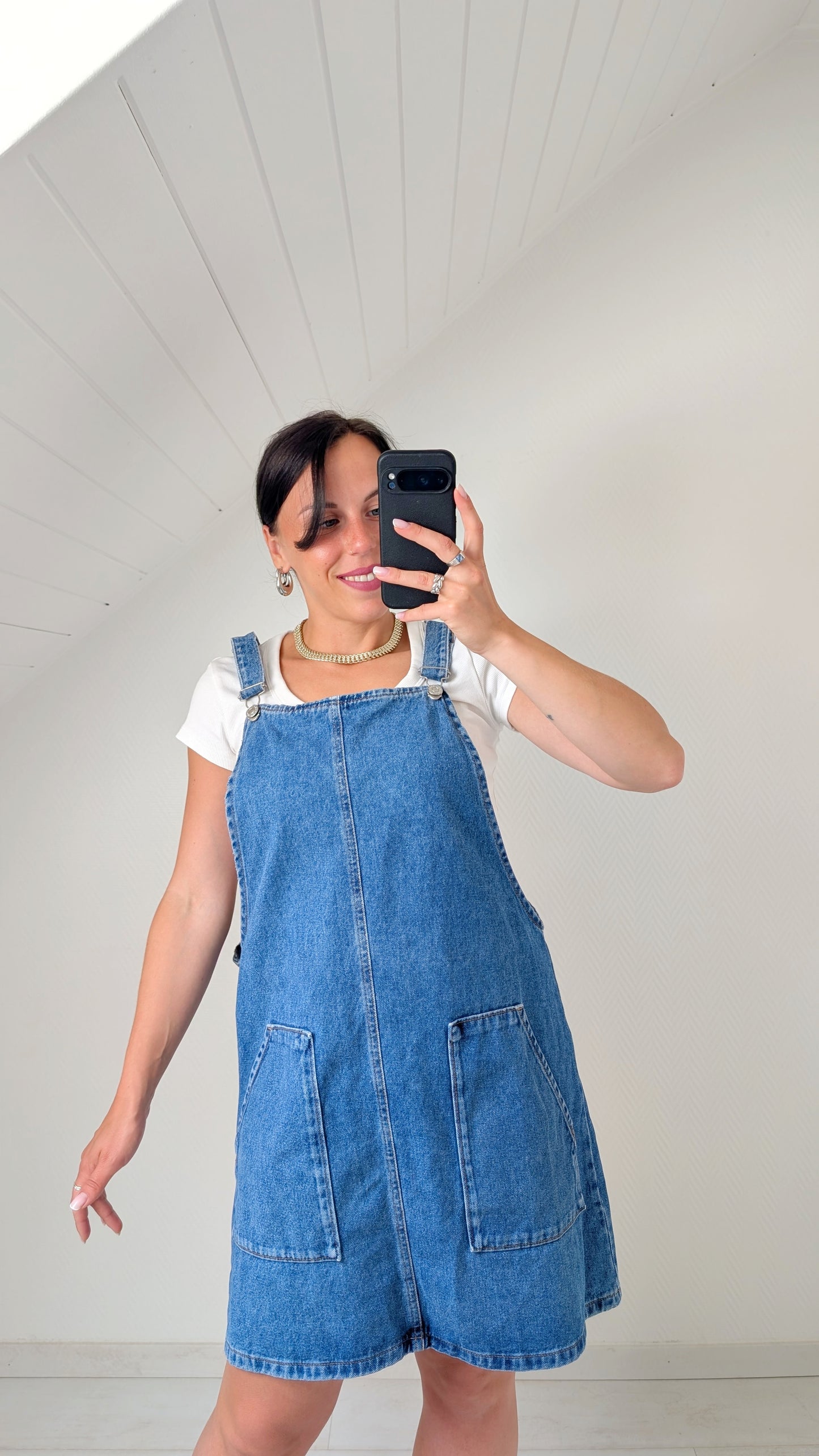 Salopette robe denim 90s T40