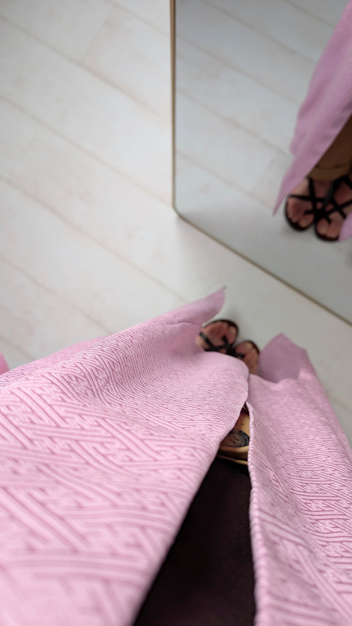 Kimono ancien soie violet