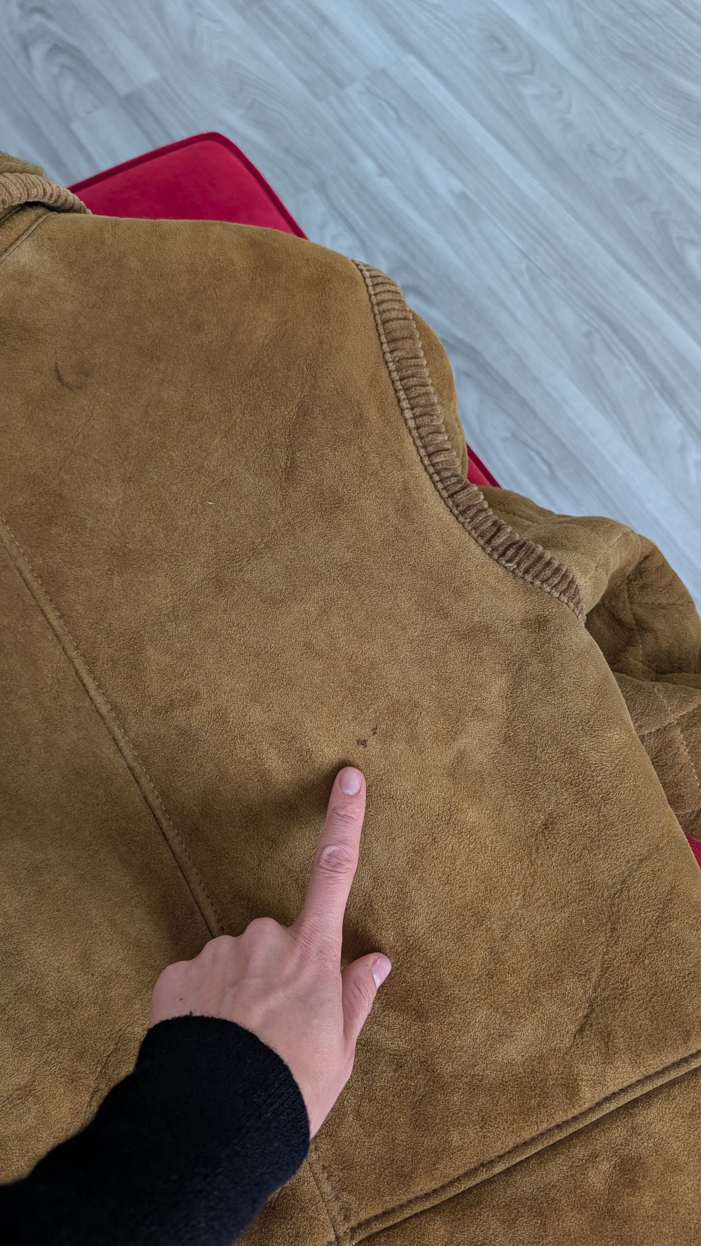 Blouson mouton retourné T38