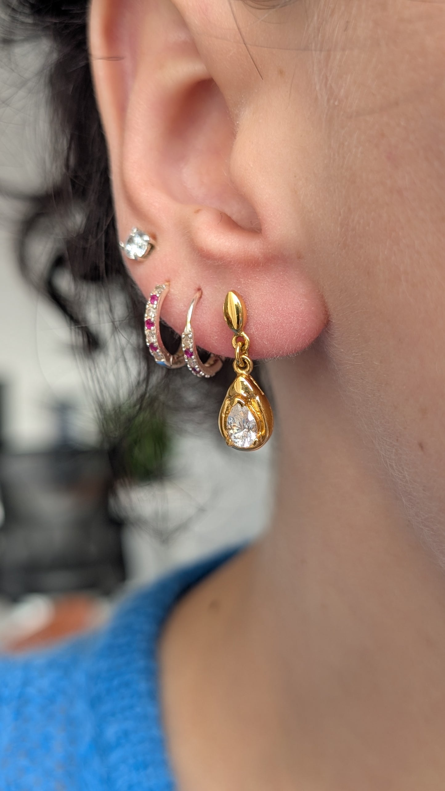 Boucles d'oreilles plaquées or