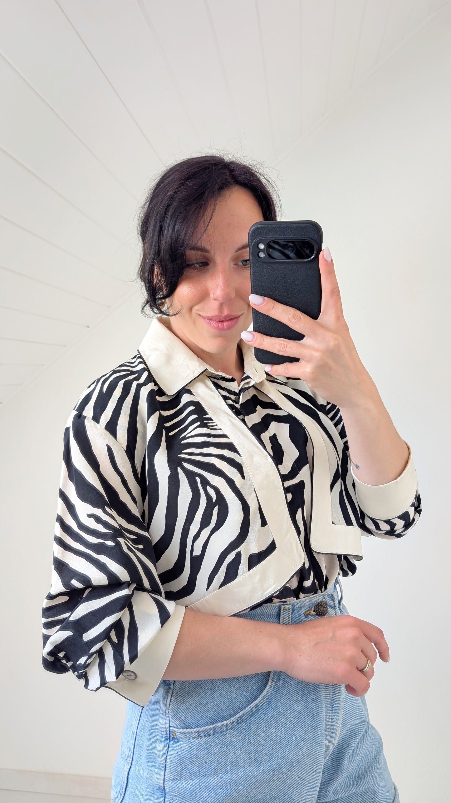 Blouse soie 1980 T40-42