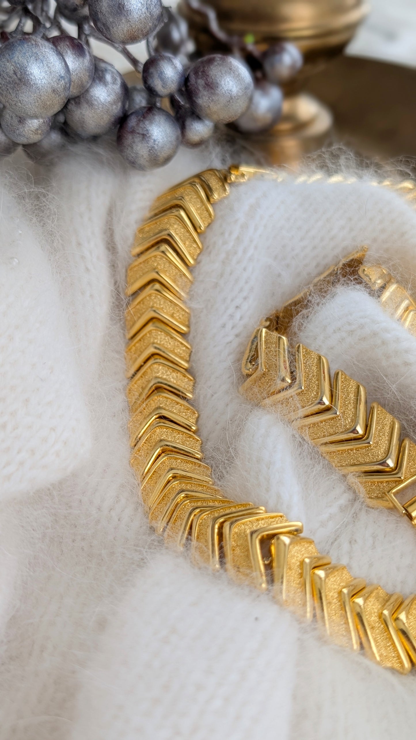 Parur 80s collier et bracelet