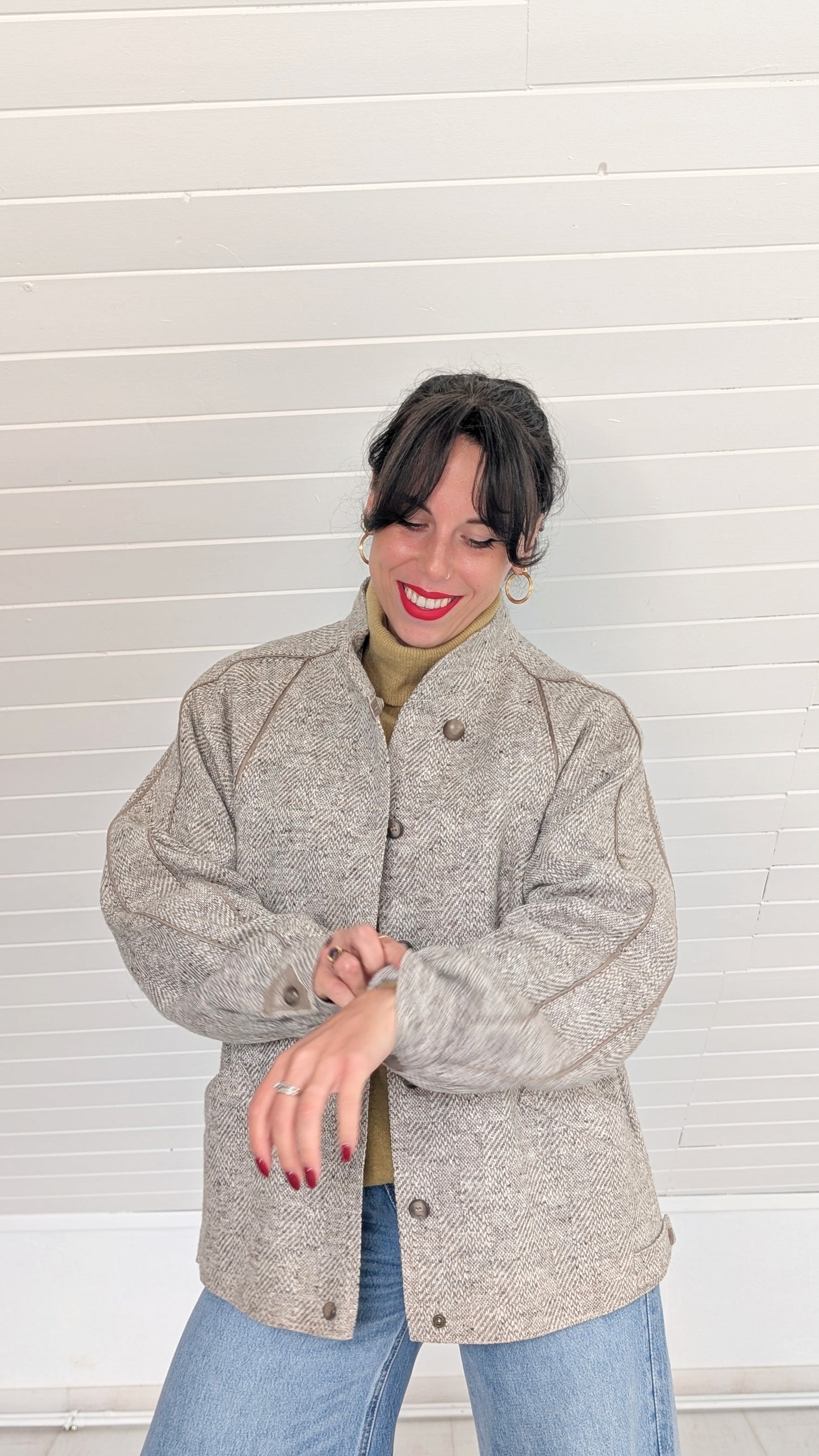 Manteau pure laine 80s T40-42