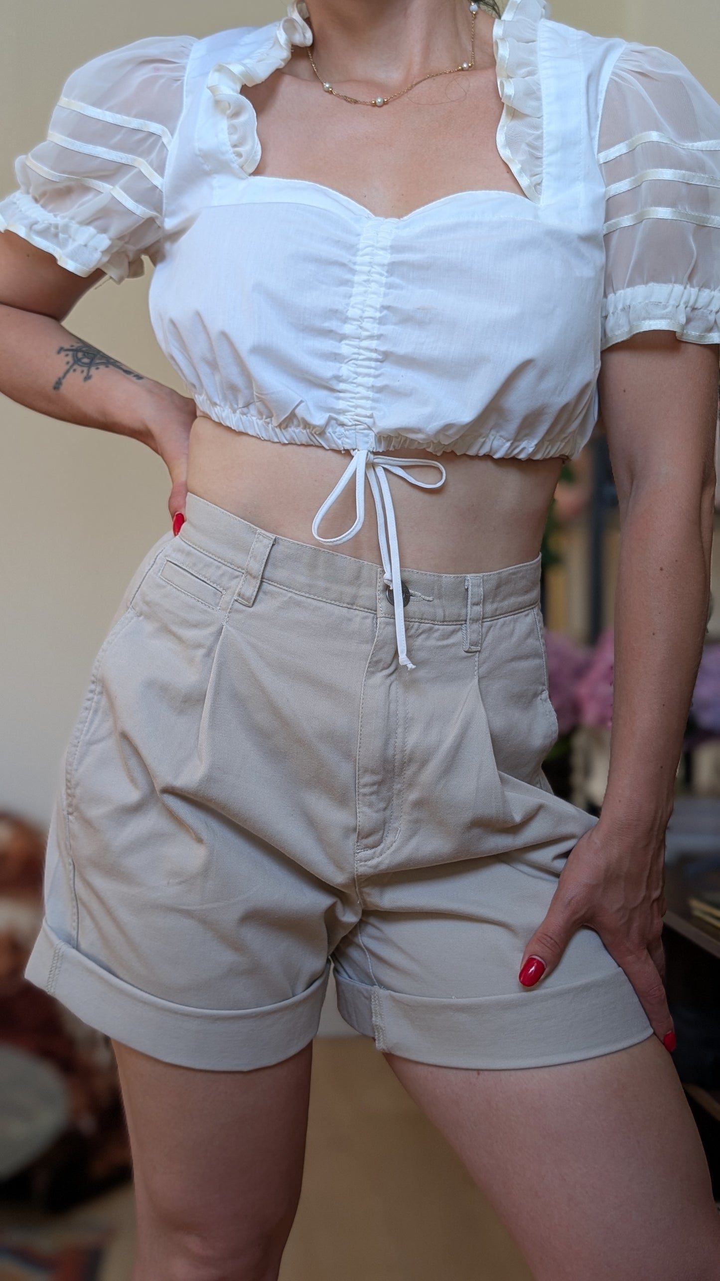 Short taille haute 80s T36