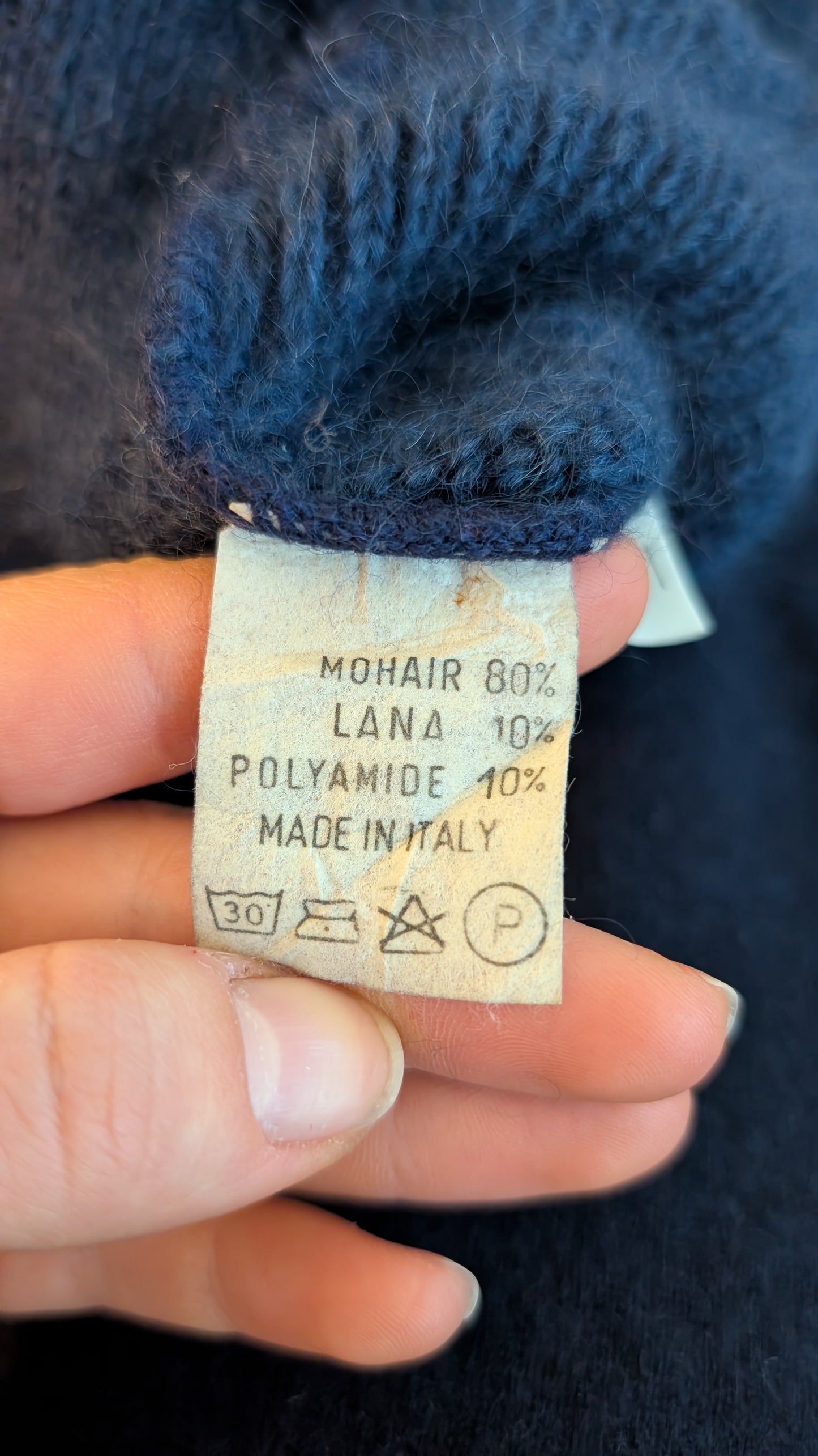 Cardigan mohair 80s T40-42